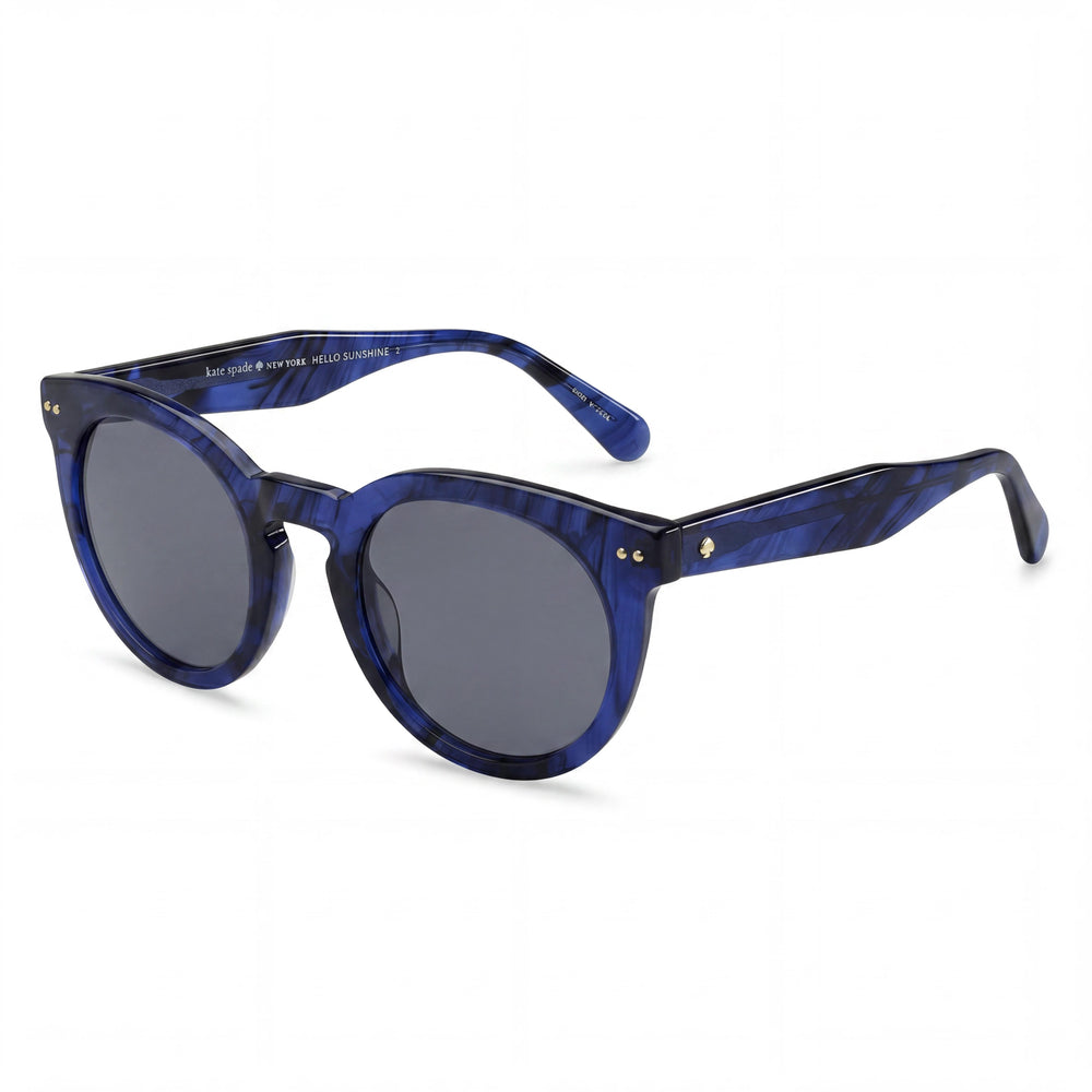 Kate Spade New York Alexus/S Women's Blue Plastic Frame Gray Azure Lens Sunglasses with UV Protection 49mm