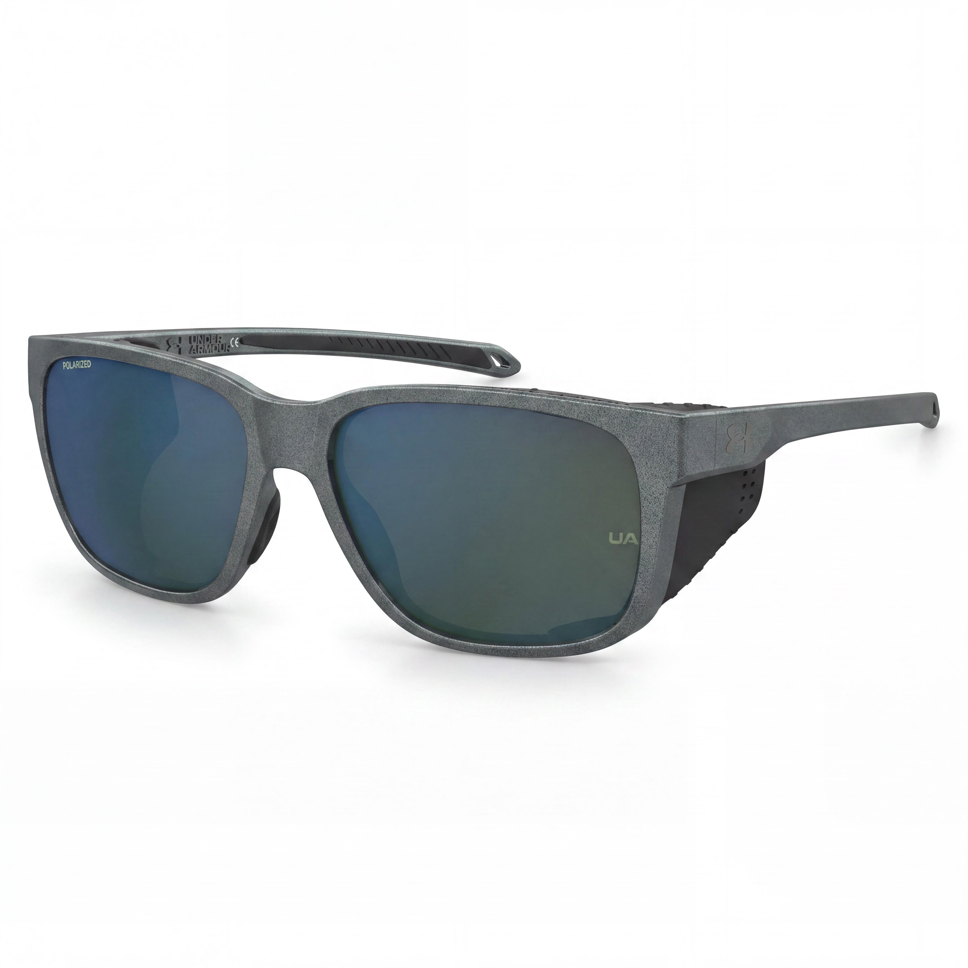 Gafas de sol polarizadas Under Armour para hombre, contemporáneas, gris verdoso metalizado, 58 mm, Photo 1