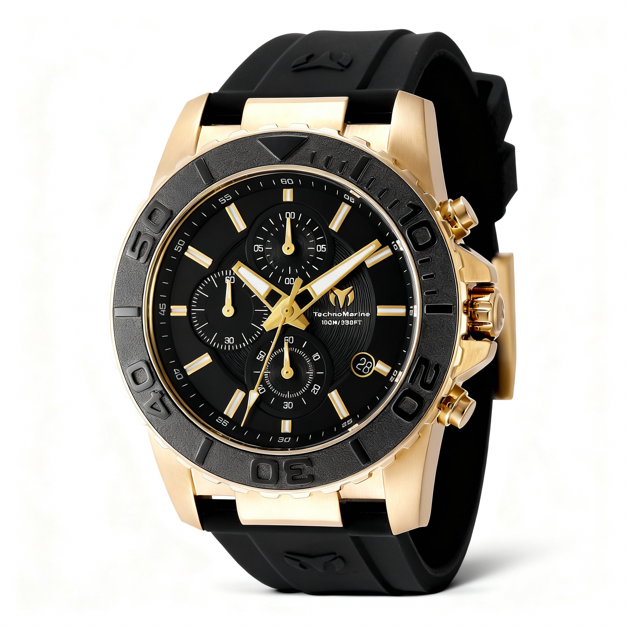 TechnoMarine Unisex White Silicone 26 Millimeters Replacement Watch Strap for Chronograph Models