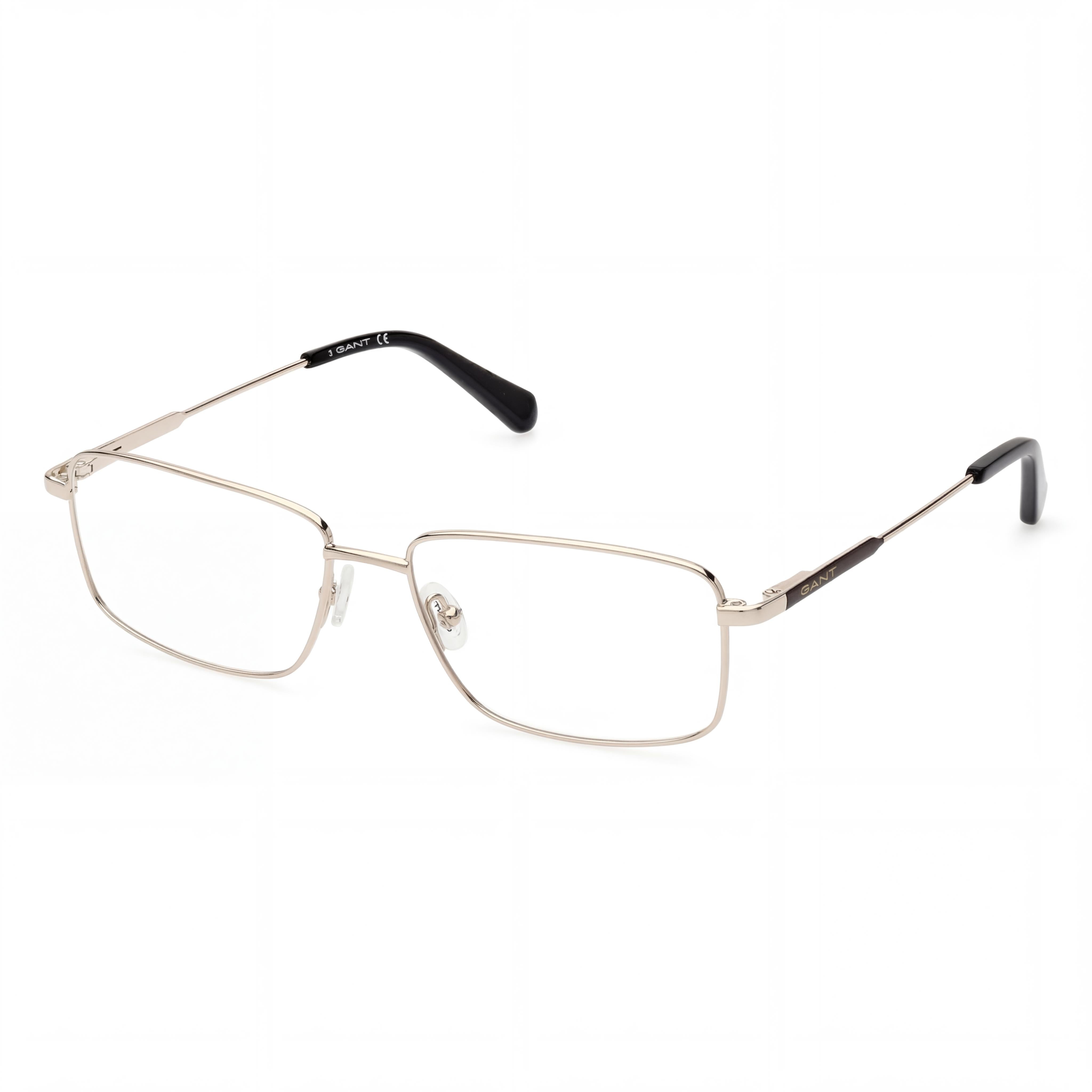 GANT Ga3271 Gafas de Metal sin Polarizar para Hombre con Lentes Transparentes, Montura Oro Pálido / Azul, 56mm, Photo 1