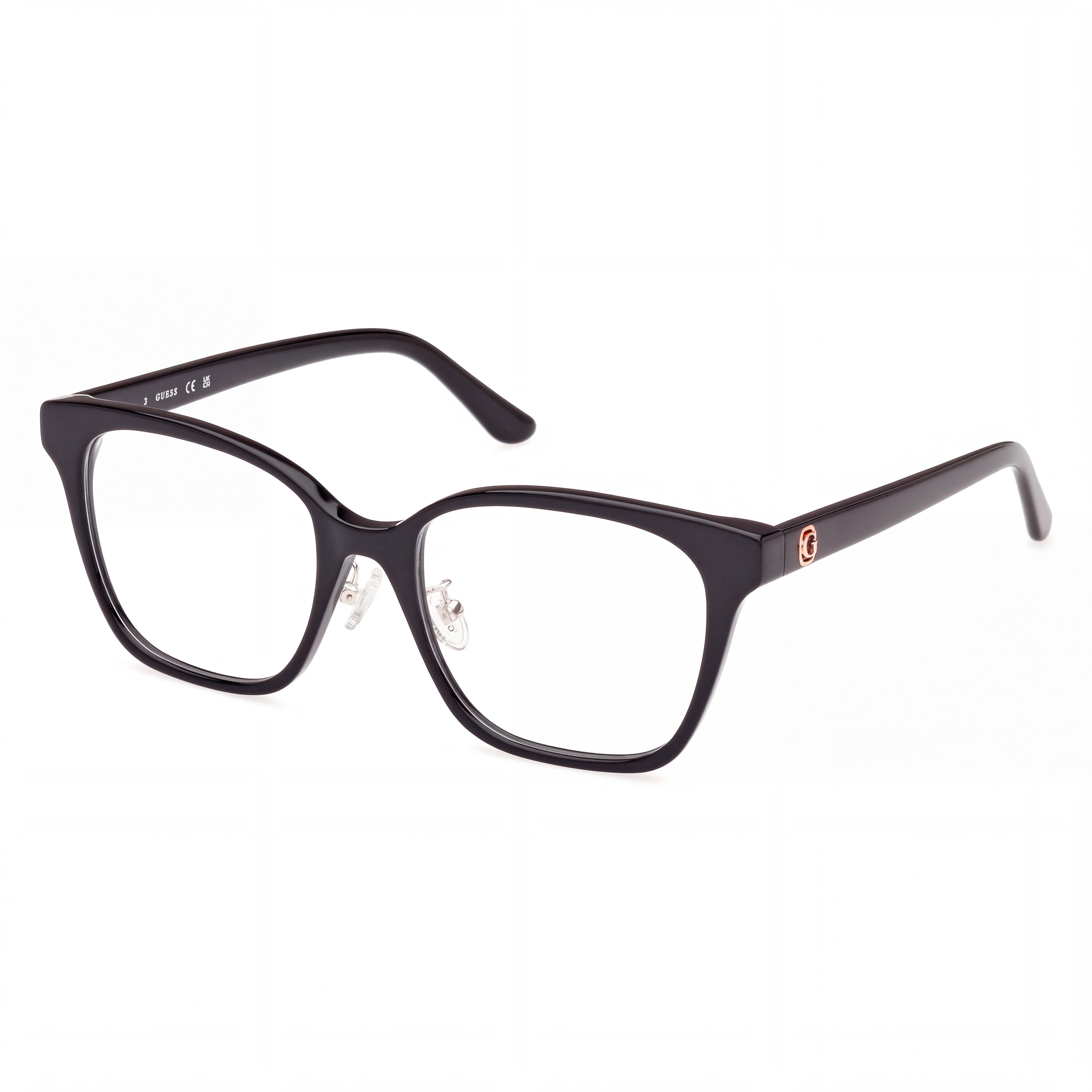 Gafas GUESS Gu50153-d para hombre, montura de plástico negro con lentes de policarbonato, tamaño 53-18-145mm, Photo 1