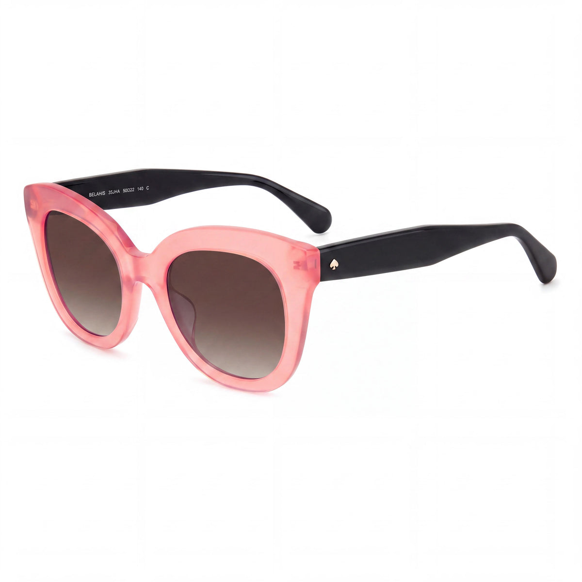 kate spade new york Gafas de sol de mujer de temporada, de plástico, color rosa, montura marrón, lentes marrones sombreadas, 50 mm, Photo 1