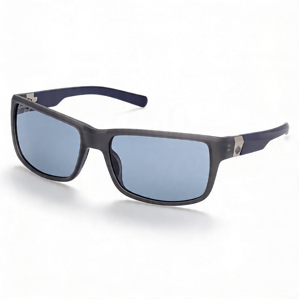 Harley-Davidson Sport Hombre Ligero Gris Mate Humo Azul Polarizado Protección UV Policarbonato 63mm