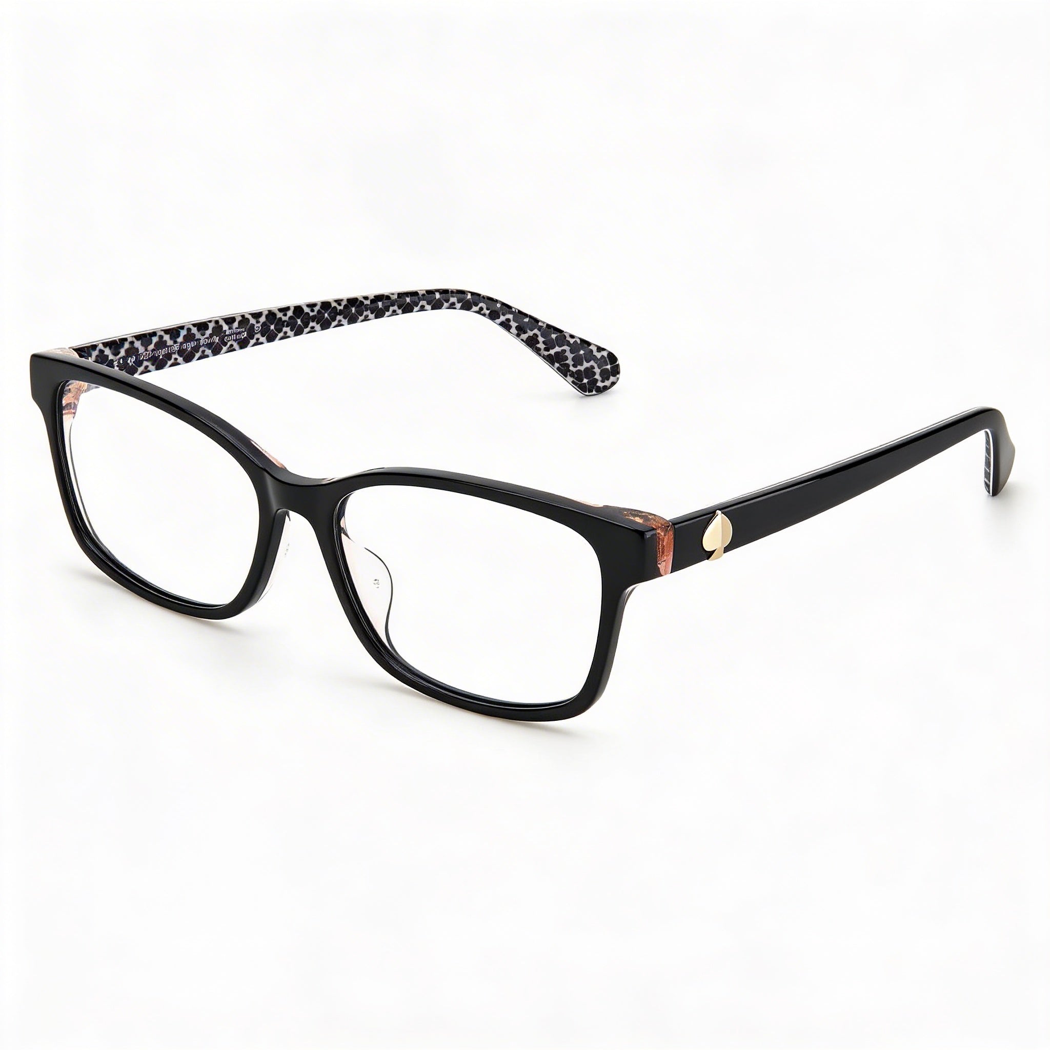 Gafas Ópticas Rectangulares de Acetato para Mujer Kate Spade New York, Negro Rosa 53-16-145 mm, Photo 1