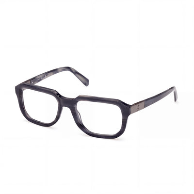 GUESS Gu50332 Men's Blue Horn Plastic Frame Eyeglasses with Transparent Polycarbonate Lenses 52mm