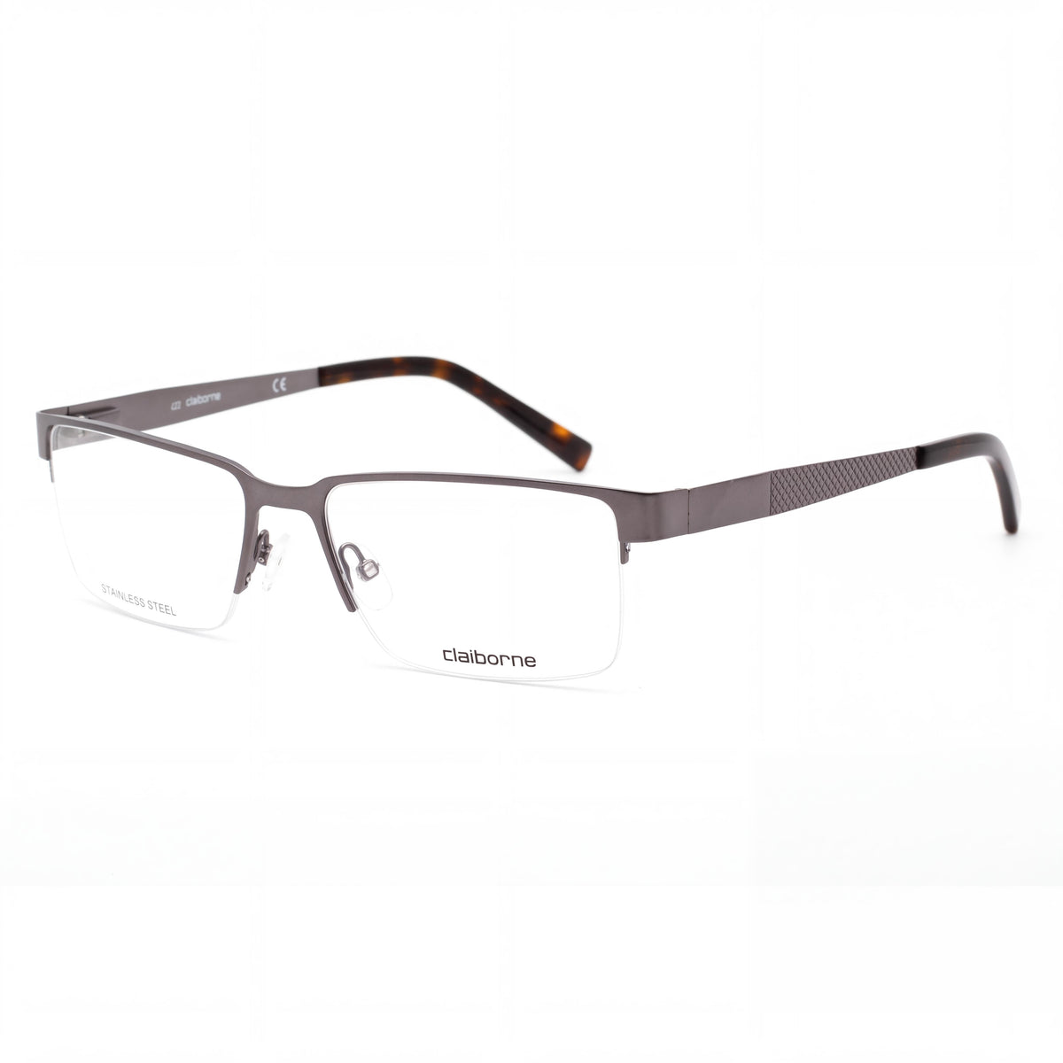 Gafas graduadas de metal para mujer Liz Claiborne Cb 246, color rutenio, ancho de lente 55 mm, ancho de puente 17 mm, longitud de varilla 145 mm, Photo 1