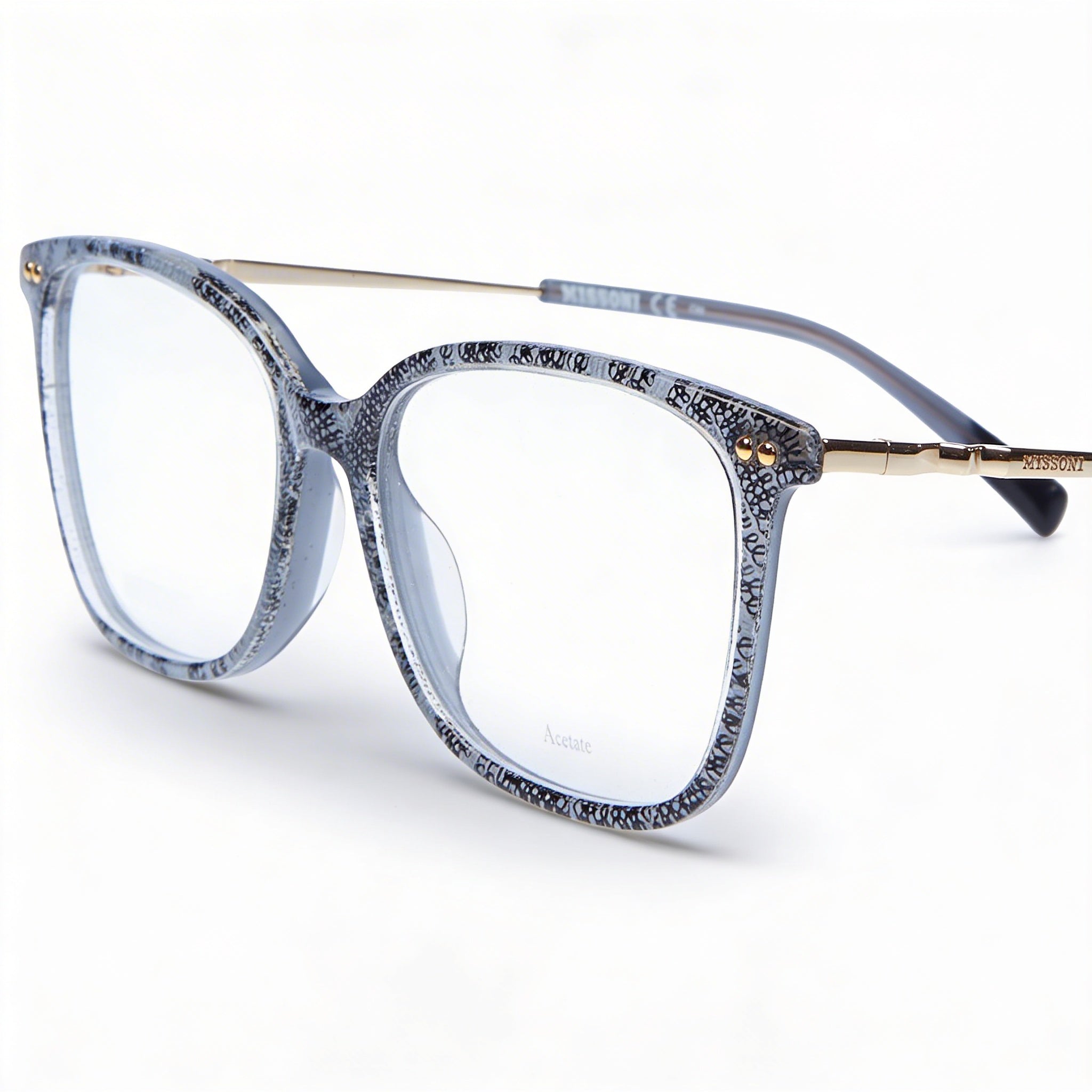 Gafas Missoni Mis 0085 casual para mujer de acetato Habana con lentes de policarbonato 53-15-140mm, Photo 1