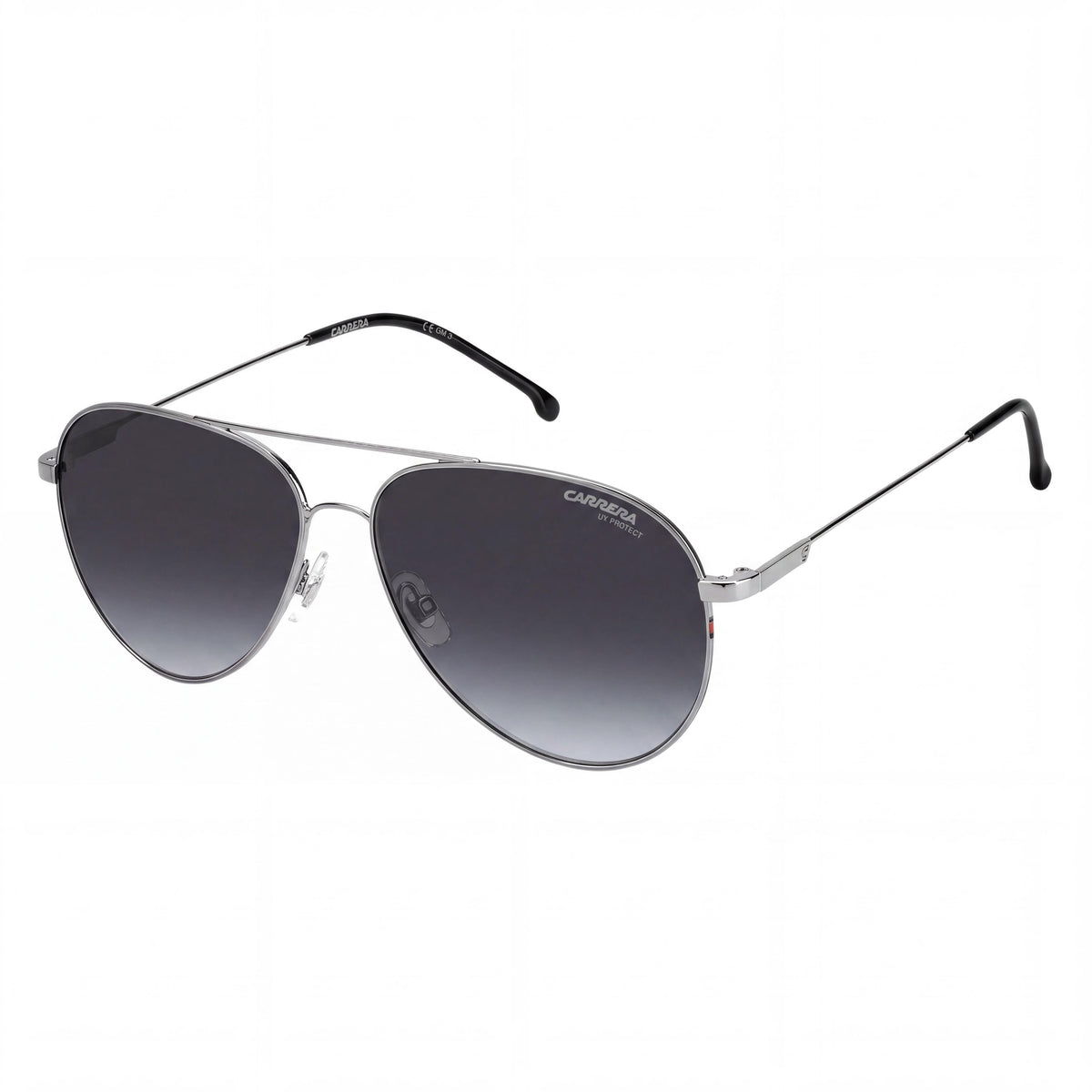 Carrera 2031t/S Unisex Pilot Sunglasses with Ruthenium Grey Stainless Steel Frame and Gradient Grey Lenses 58mm, Photo 1