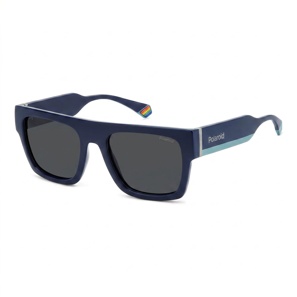 Polaroid Modern Women's Blue Polycarbonate Frame Polarized Grey Lenses 100% UV Protection Eyewear 54mm