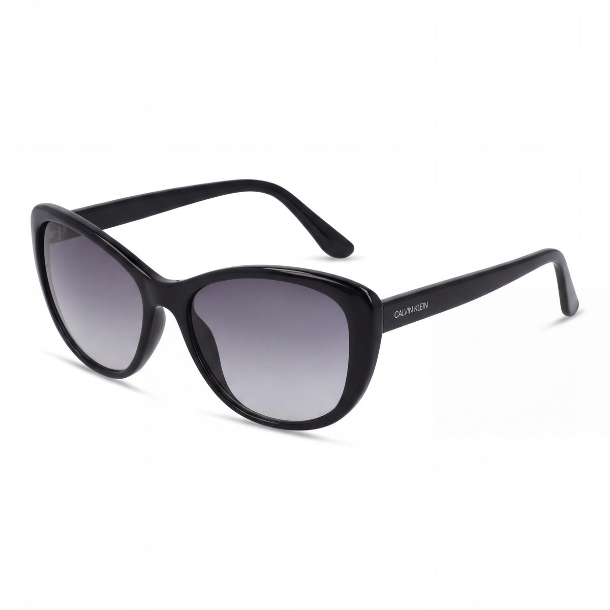 Calvin Klein Ck19560s Women's Plastic Sunglasses, Black Gradient Grey Frame, Gradient Grey UV Lenses, 57mm, Photo 1