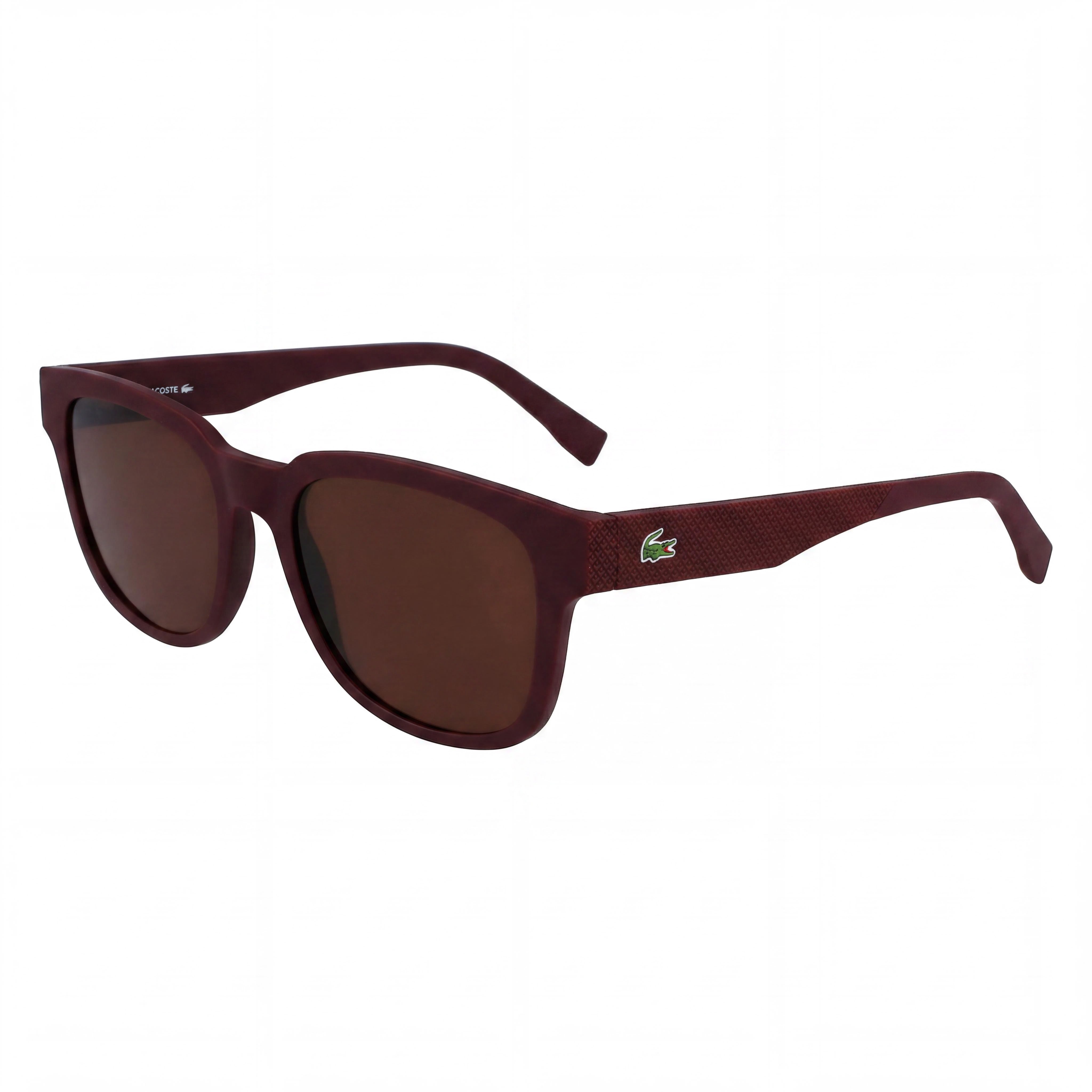 Gafas de sol Lacoste modernas unisex de plástico mate rojo no polarizadas con protección UV 53 mm, Photo 1