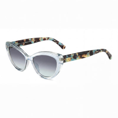 kate spade new york Casual Women's Sunglasses, ECO ACETATE Frame in Green, Grey Green Lenses, Size 53mm