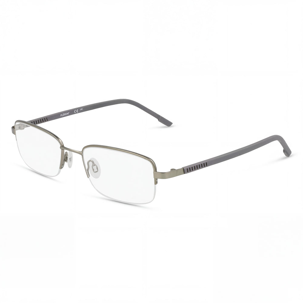 Gafas para hombre Flexon H6079 con montura de acetato satinado musgo, lentes de policarbonato, tamaño 52-19-145mm
