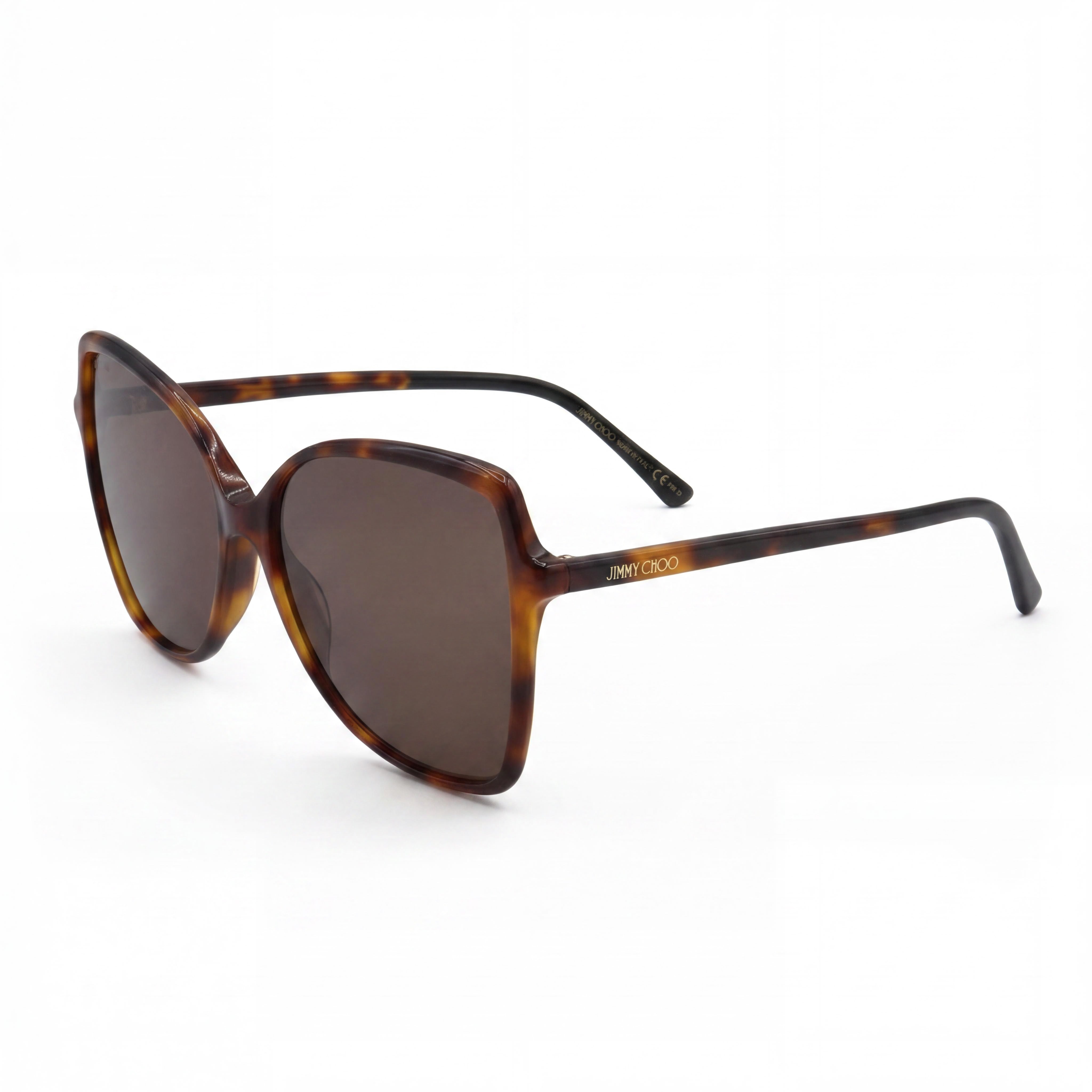 Jimmy Choo Classic Women's Havana Plastic UV Protection Sunglasses 7-1-4, Photo 1