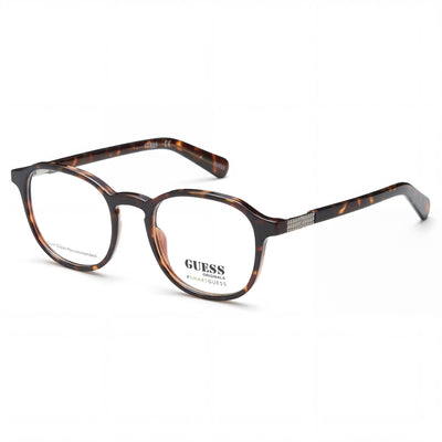 Guess Casual Unisex Blonde Havana Plastic Frame Transparent Non- Lenses Eyewear 53mm