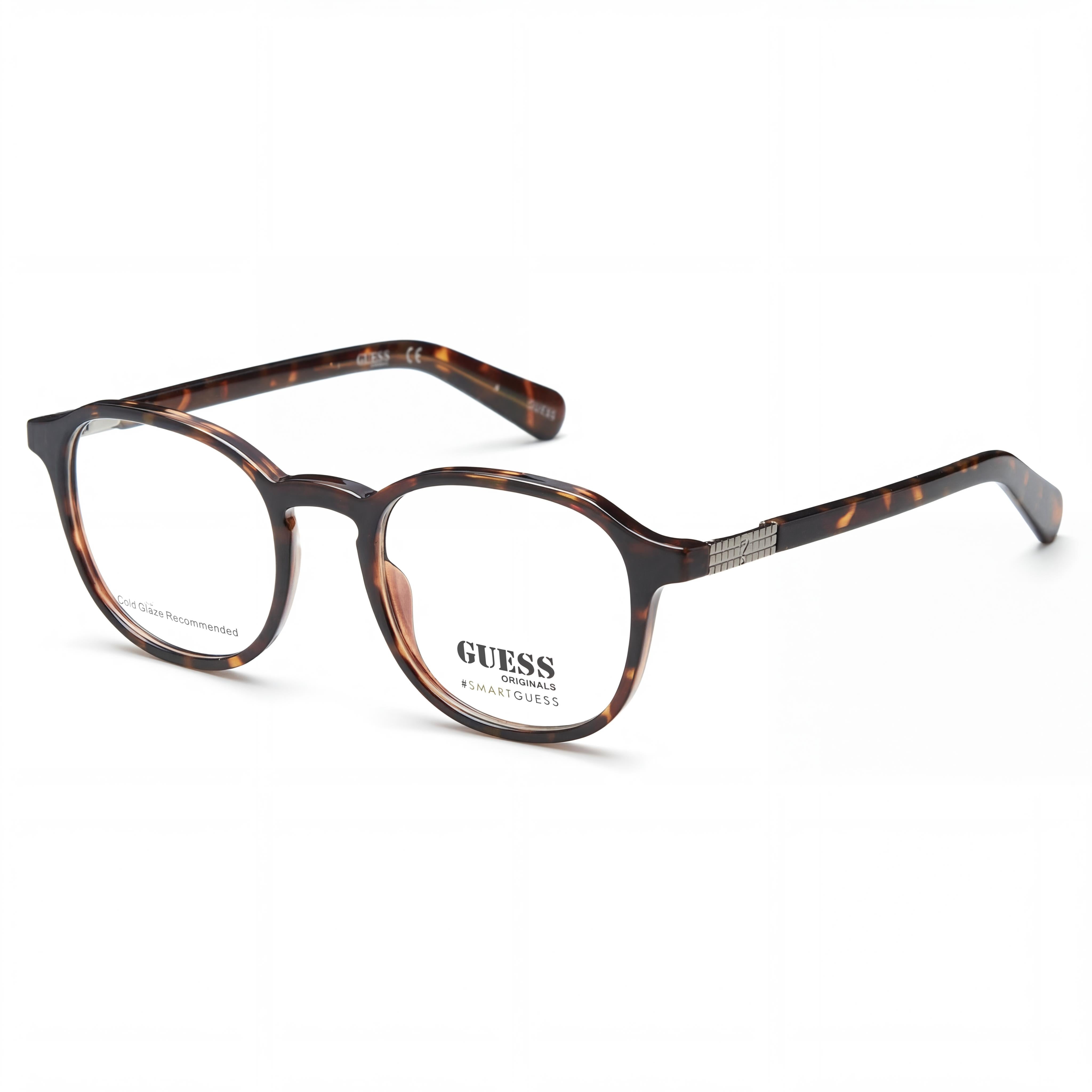 Gafas Guess Casual Unisex Montura de Plástico Habana Rubia Transparente sin Cristales 53mm, Photo 1