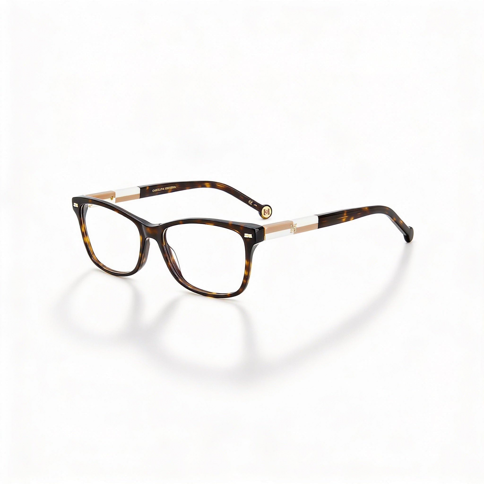 Carolina Herrera Her 0160 Women's Multicolored Plastic Frame, Havana Beige Polycarbonate Lens 54mm, Photo 1