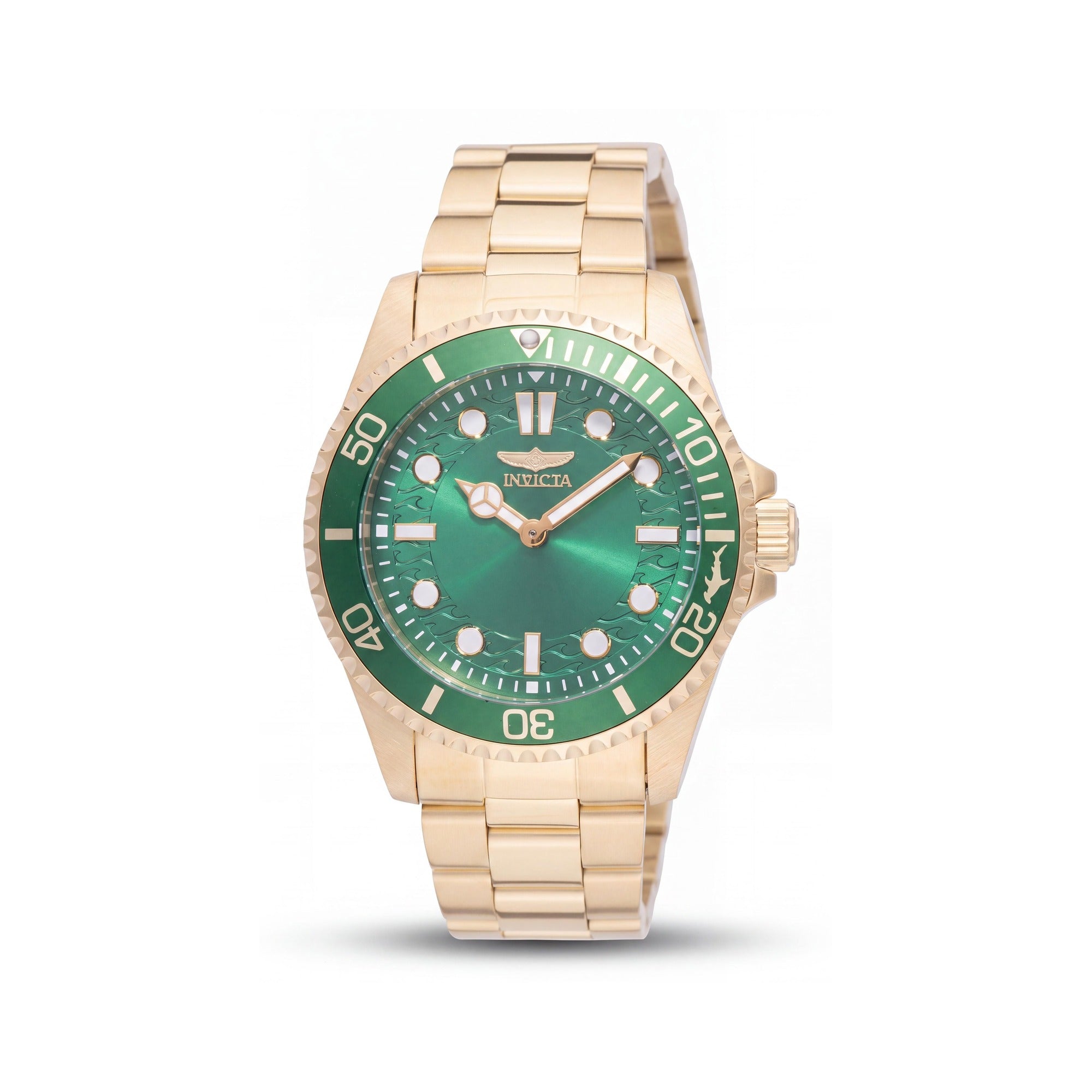 Invicta Pro Diver 49702 Men's Stainless Steel Bracelet 43mm Green Dial Quartz 10 ATM Water Resistant Watch, Photo 1