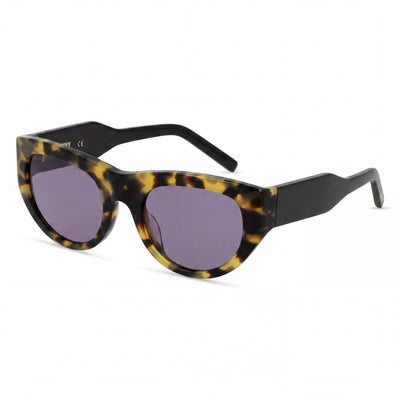 Gafas de sol DKNY Dk550s para mujer, montura y lentes de plástico color tortuga Tokyo, protección UV, 53-21-140 mm
