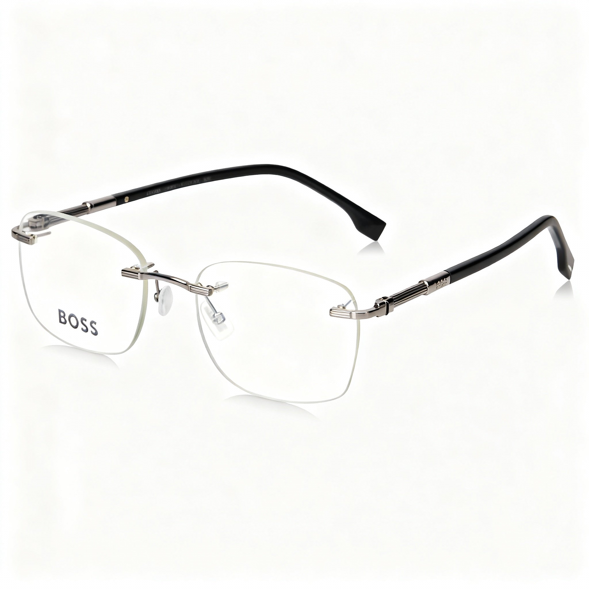 BOSS Audio Systems Men's Casual 1551/C Metal Optical Eyeglass Frames 54mm Lens 20mm Bridge