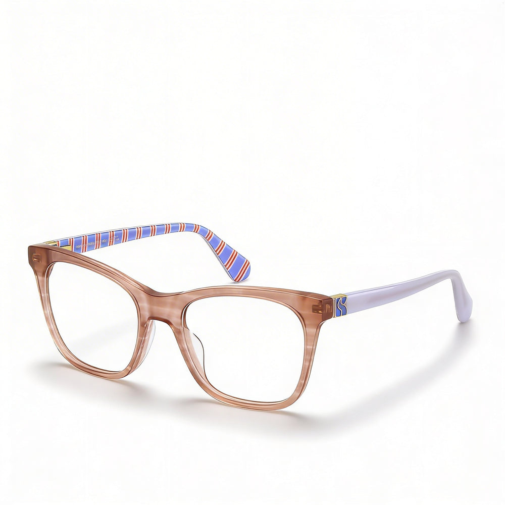 kate spade new york Temperance Gafas graduadas para mujer con montura de acetato beige habana 49-140-18
