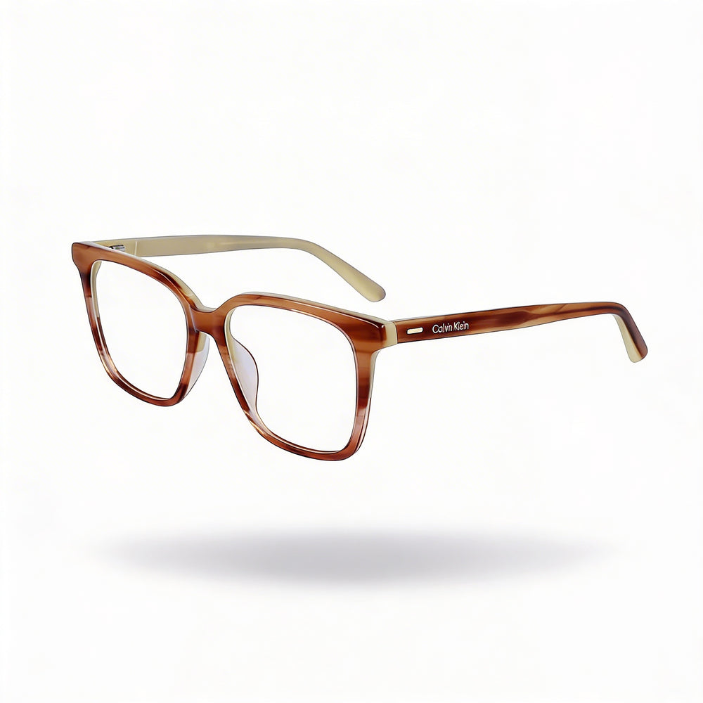 Gafas de sol unisex Calvin Klein CK22540 con montura metálica polarizada y lentes de policarbonato, color carey miel, 51 mm