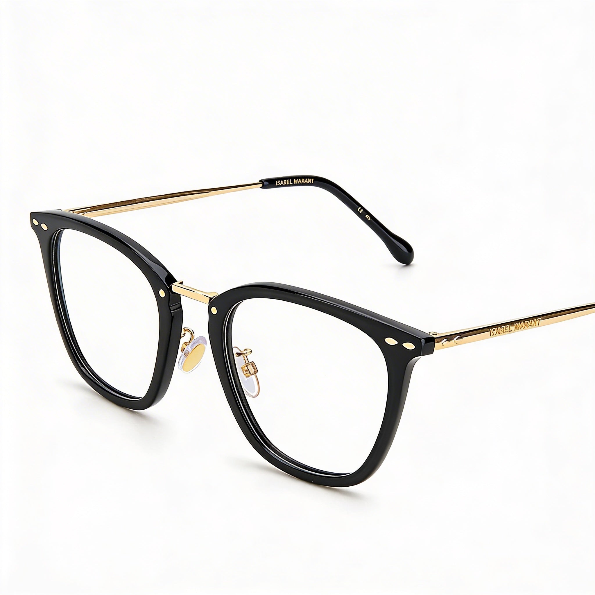 Isabel Marant Modern Women's Sunglasses with Black Gold Polyamide Frame and 50mm Lens Width, Photo 3