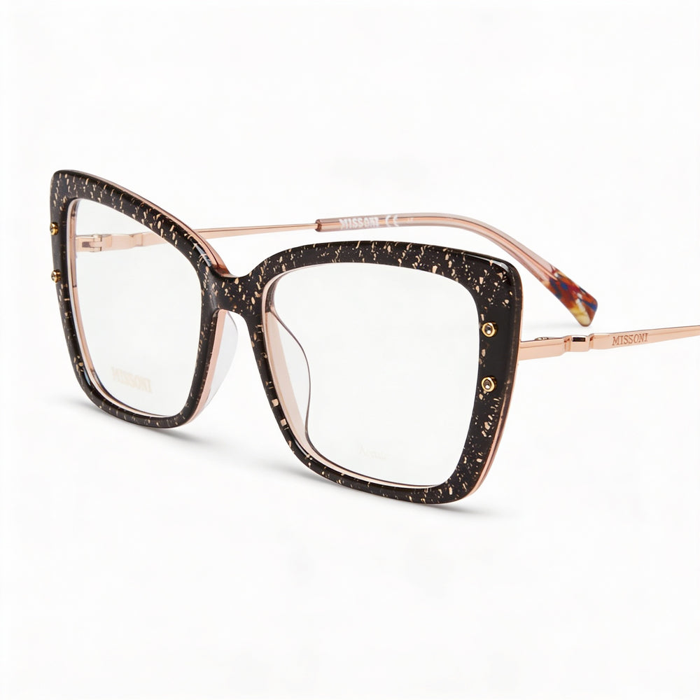 Gafas de sol Missoni Casual para mujer, montura de poliamida, lentes de policarbonato no polarizadas en color nude negro, 54 mm