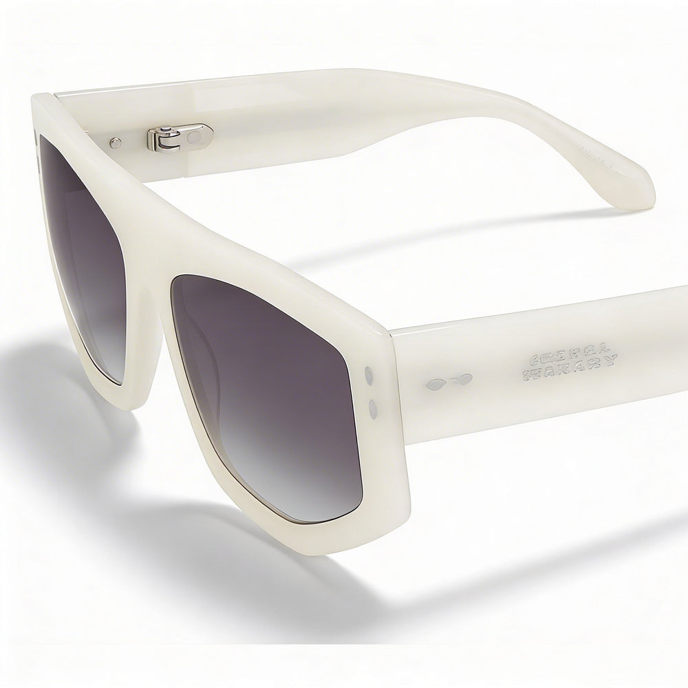 Isabel Marant Women's Trendy Acetate Sunglasses Pearled White Grey Frame 56-18-145 UV Protected