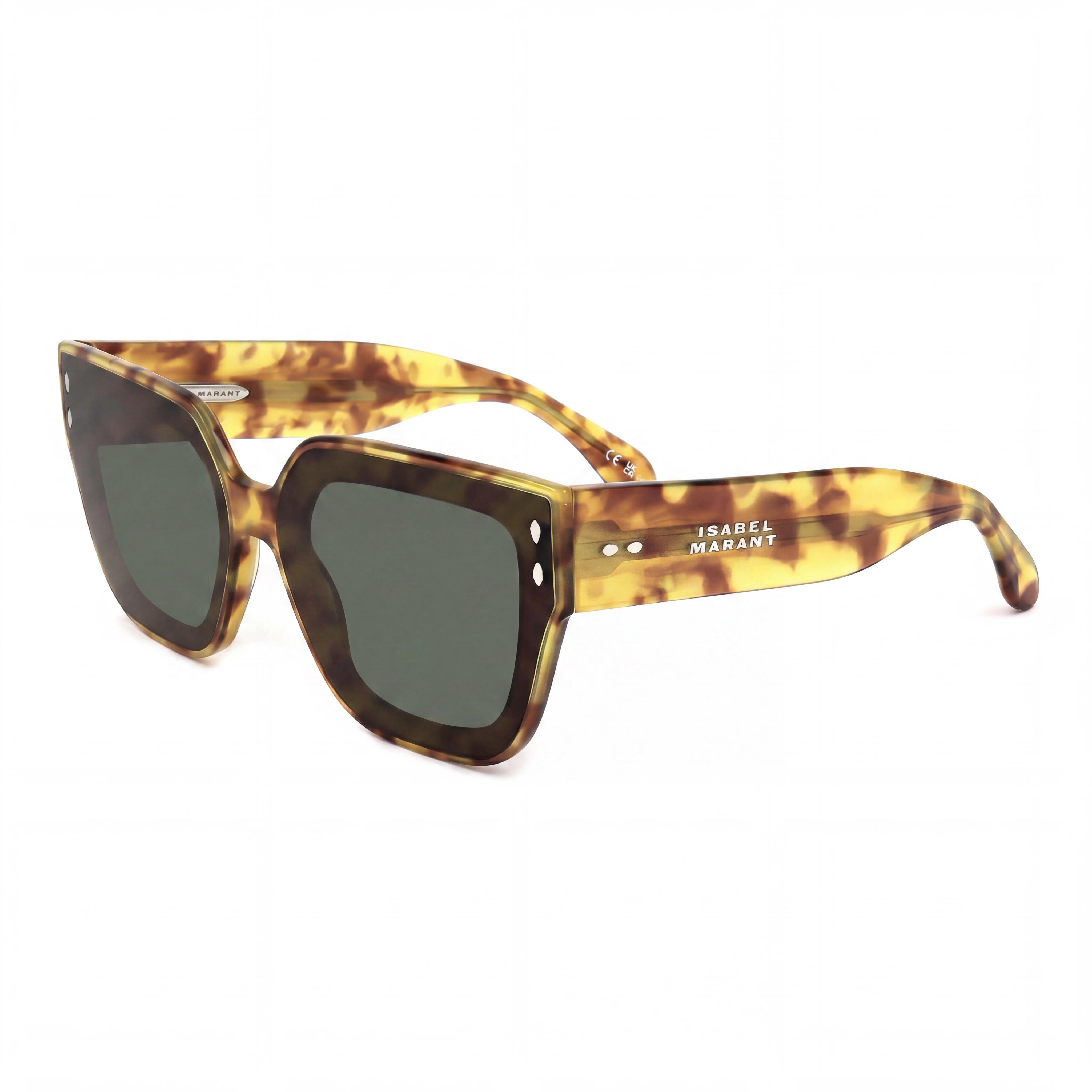 Isabel Marant Casual Women's Havana Honey Acetate Frame Green Polycarbonate Lens Sunglasses 65-13-145mm, Photo 1