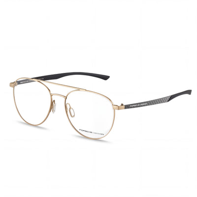Porsche Design Casual Unisex Gold, Black Prescription Ready Optical Frames Lens Width 52mm Bridge 17mm Temple 140mm