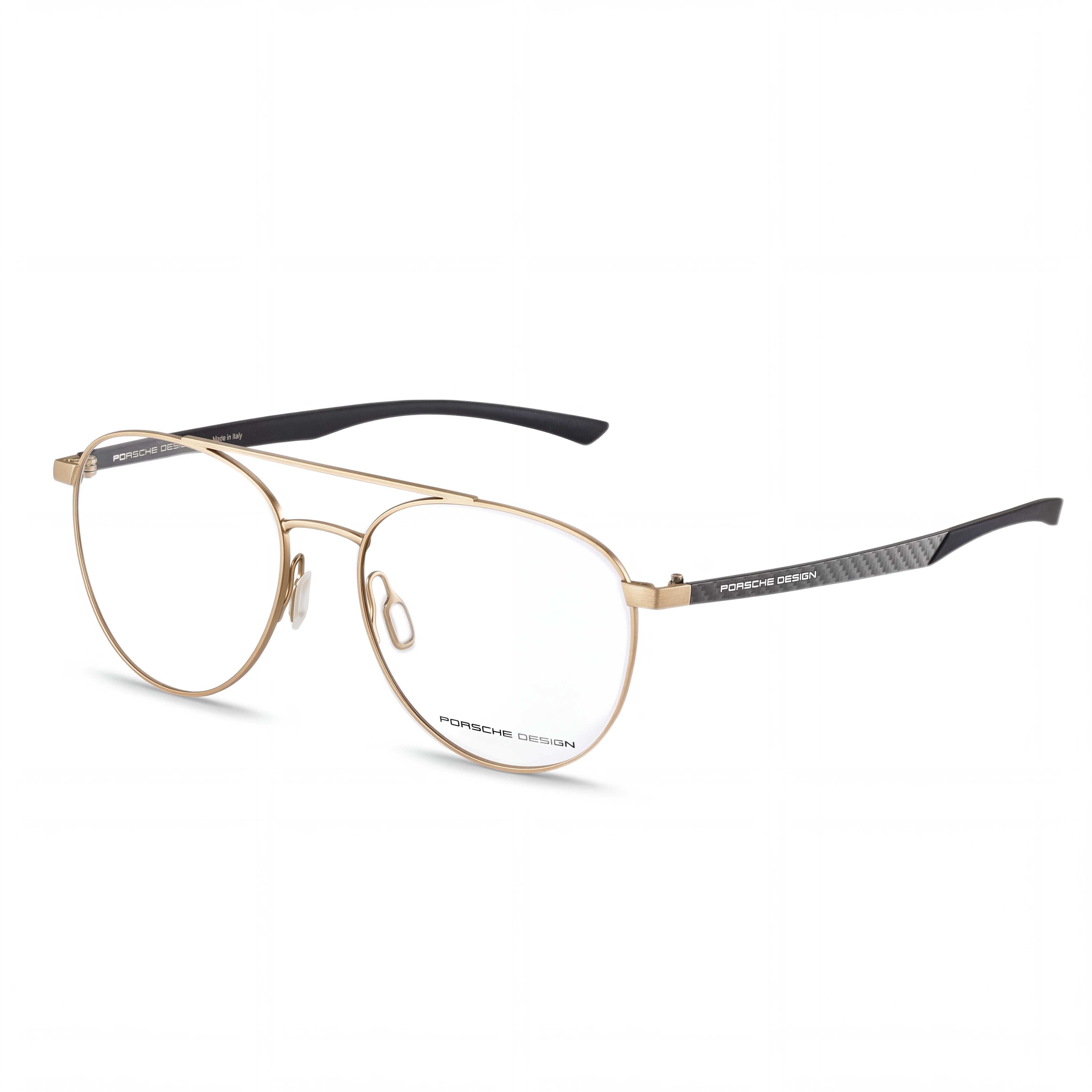 Porsche Design Casual Unisex Gold, Black Prescription Ready Optical Frames Lens Width 52mm Bridge 17mm Temple 140mm, Photo 1