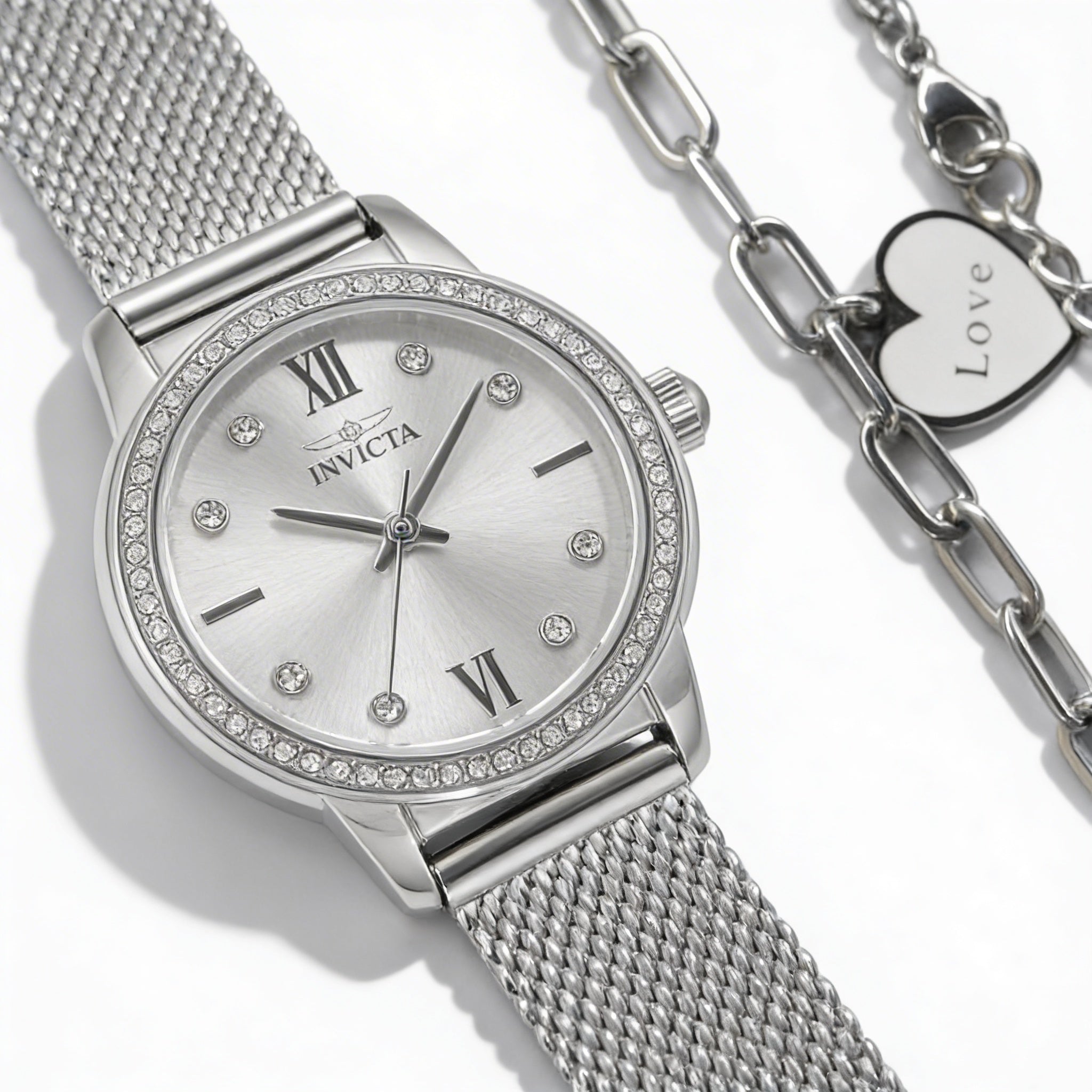 Reloj Invicta Classic para mujer, caja de acero inoxidable de 30 mm y esfera de oro rosa., Photo 1