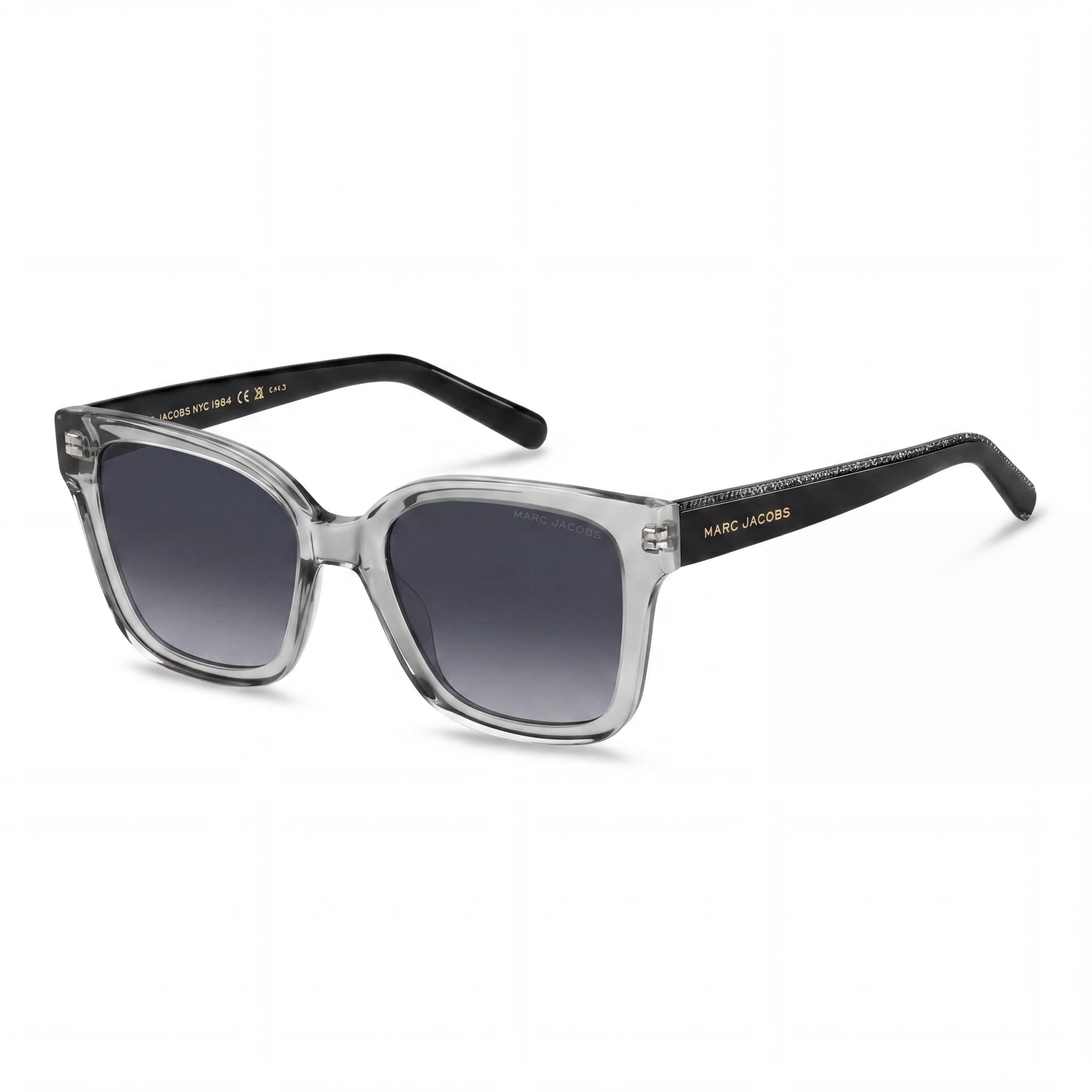 Marc Jacobs Marc 458/S Women's Grey Acetate Frame Dark Grey Shaded Lens Sunglasses 53mm UV 400 Protection, Photo 1