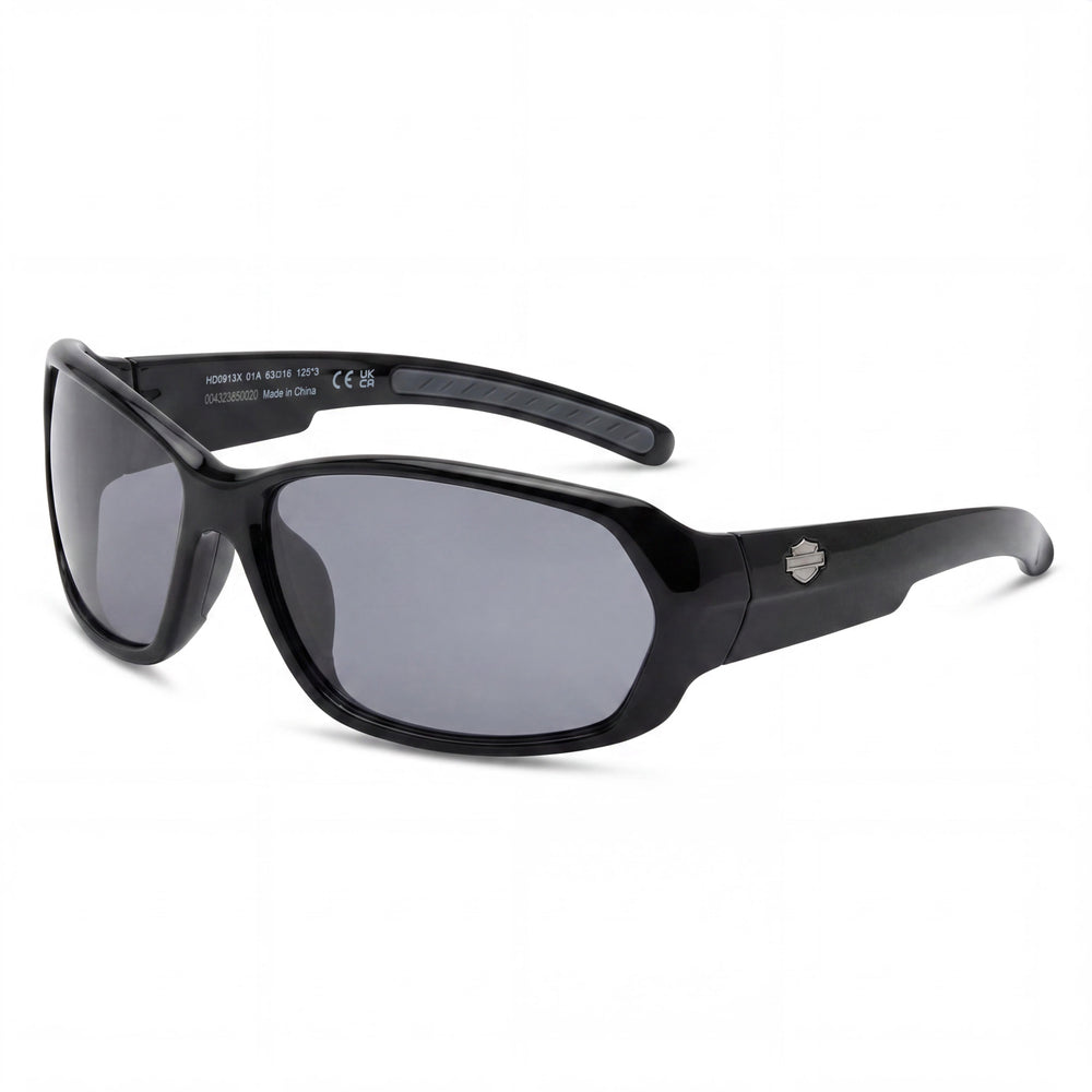 Harley-Davidson Classic Unisex Shiny Black Injected Frame Non-Polarized UV Protection 63mm
