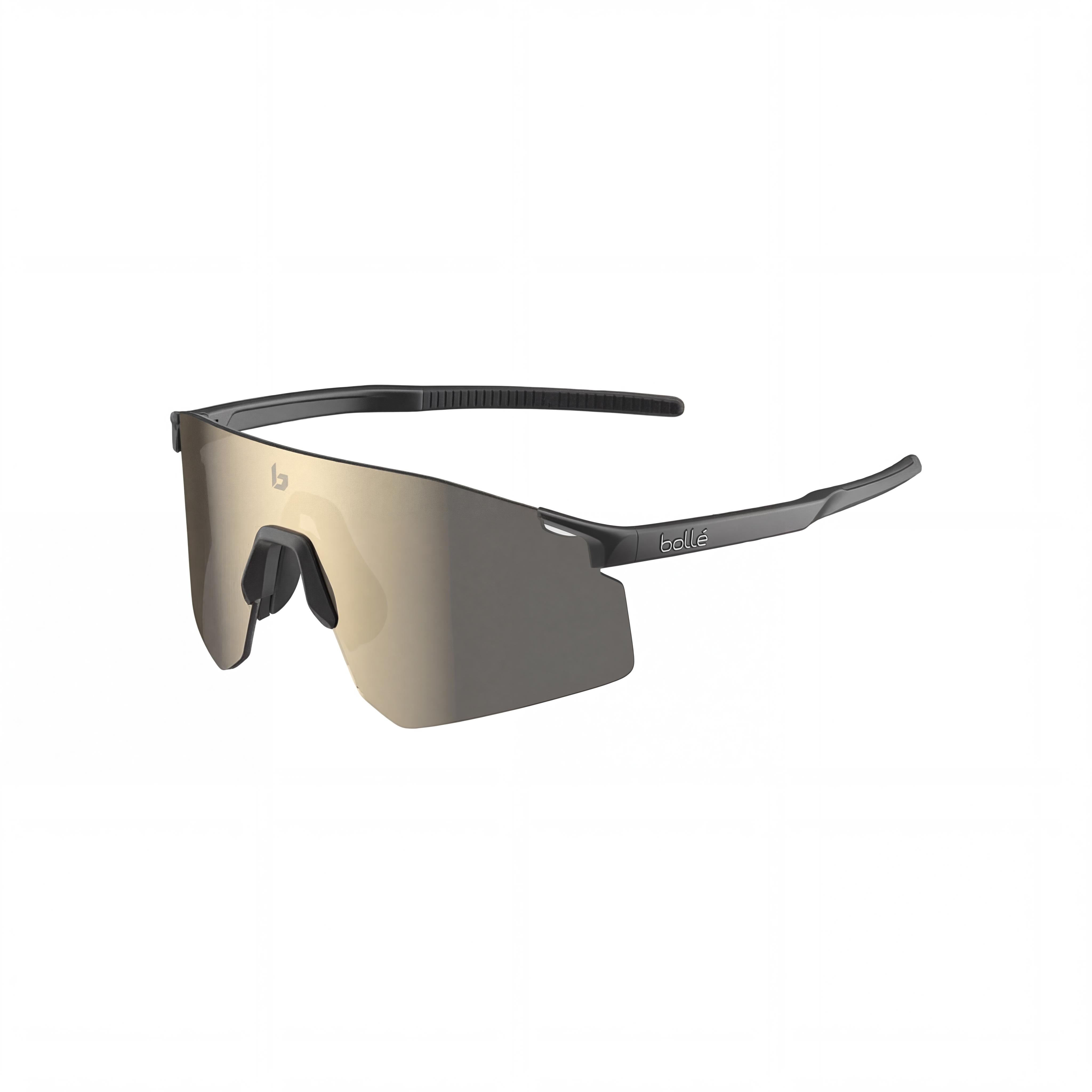 bollé Unisex-adult Cycling Non-Polarized Gold Matte Black Plastic Nylon Frame Polycarbonate Sunglasses 60mm, Photo 1