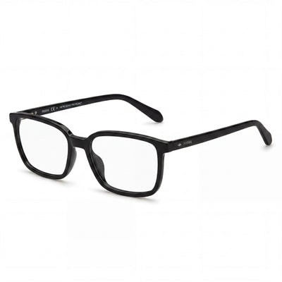 Monturas para gafas ópticas Fossil Modern Unisex de acetato ligero y duradero con color negro transparente
