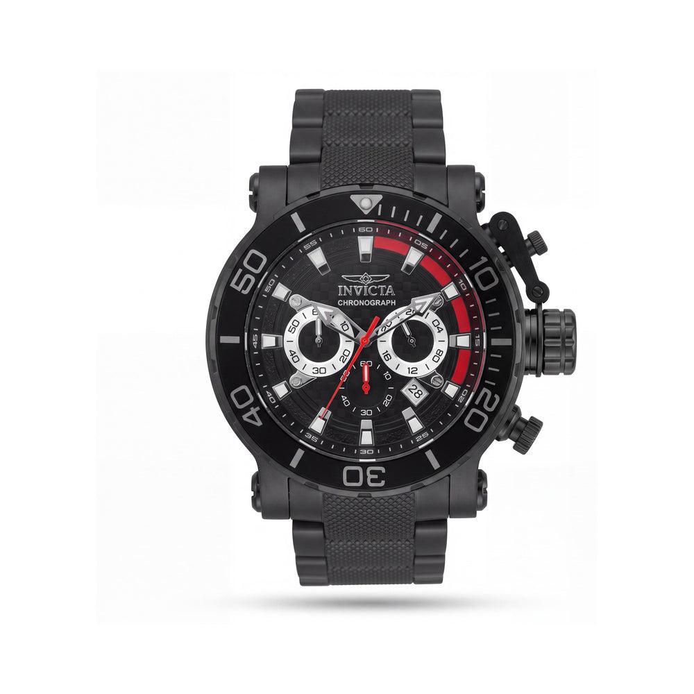 Invicta 50227 Coalition Forces Reloj Cronógrafo de Cuarzo para Hombre, Negro, 52 mm, Acero Inoxidable