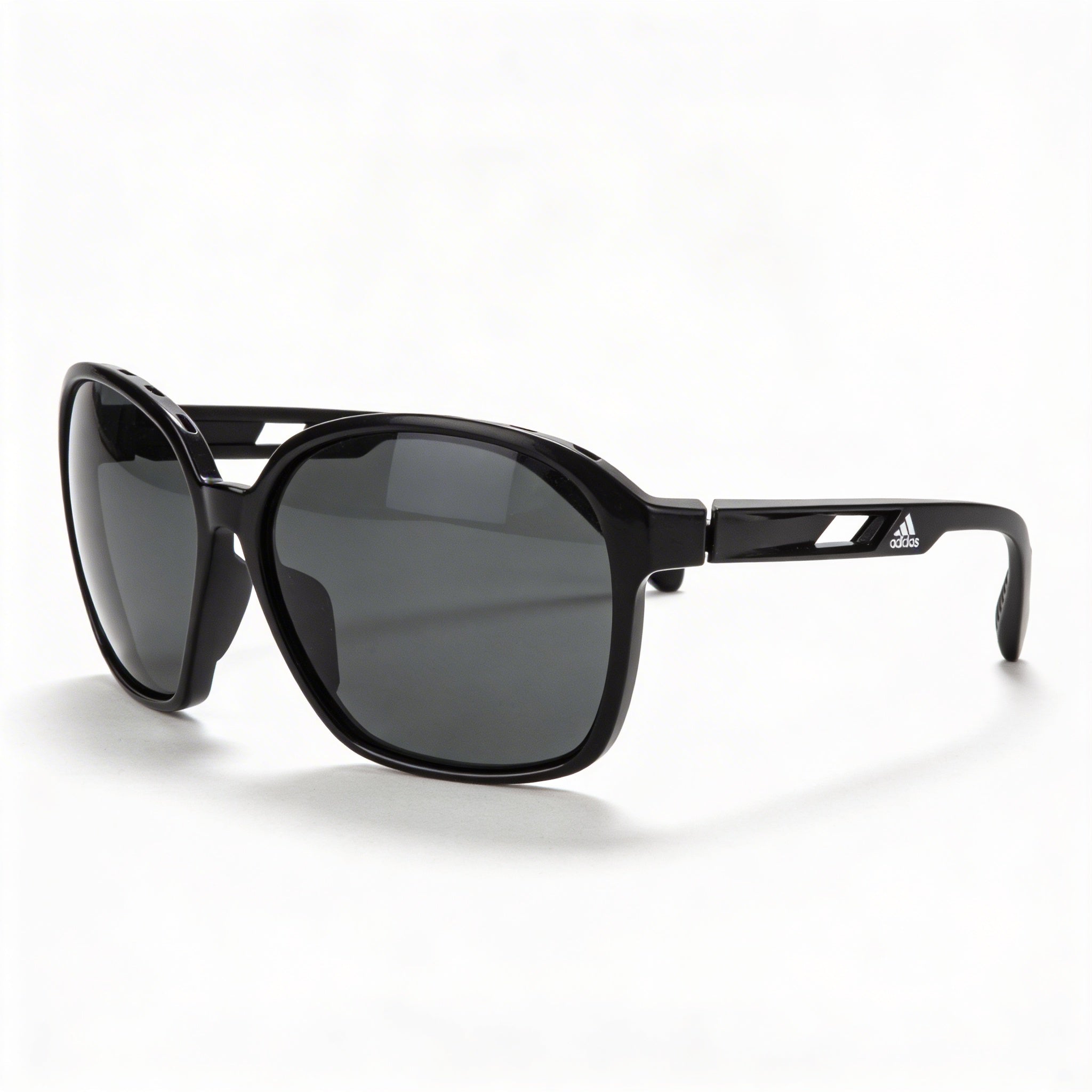 Adidas Sp0013 Women's Black Plastic Frame Grey Gradient Polycarbonate Lenses UV Protection 62mm, Photo 1