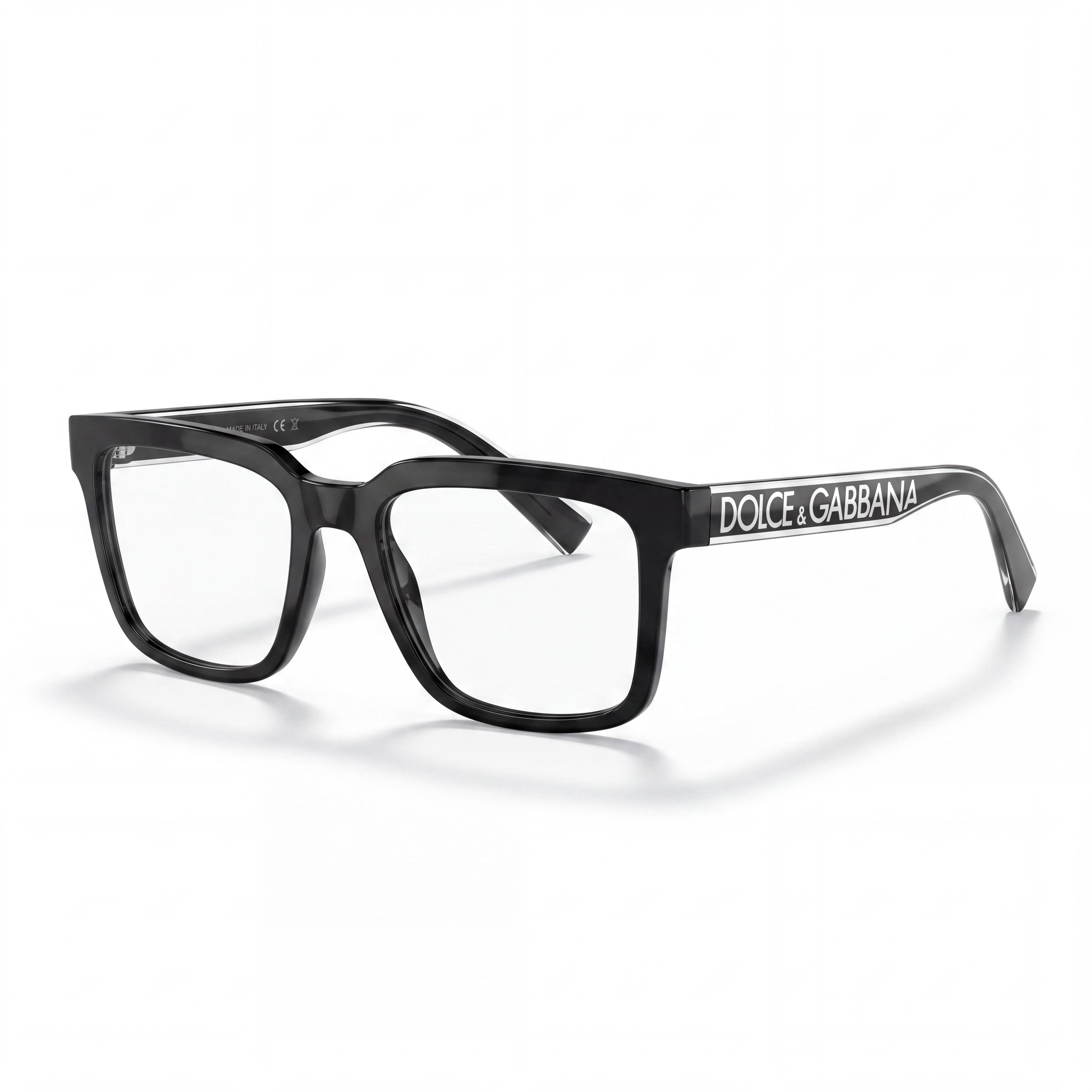 Dolce & Gabbana Dg5101 Black Injected Full Rim Square Unisex Prescription Eyeglasses Size 52-18-145mm, Photo 1