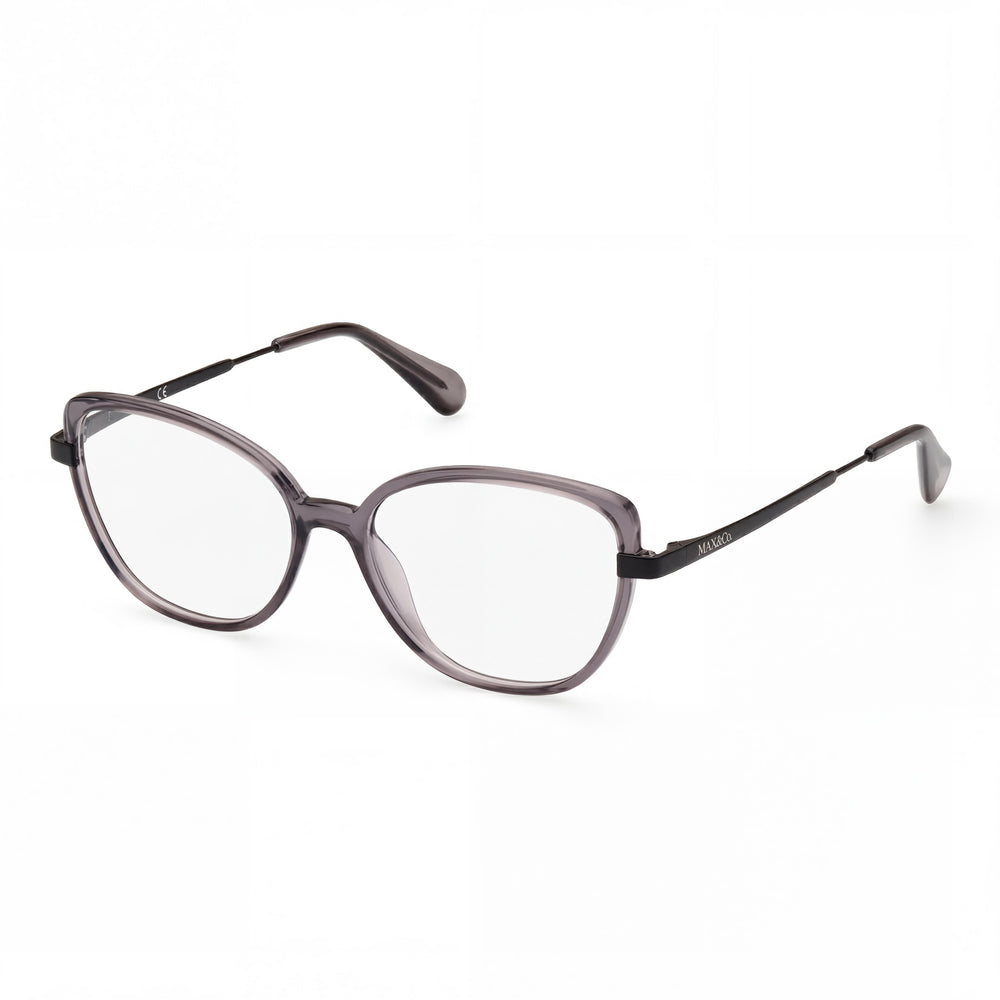 Max & Co. Modern Women's Reading Glasses with Shiny Black Injected Frame and White Lenses 53-15-140