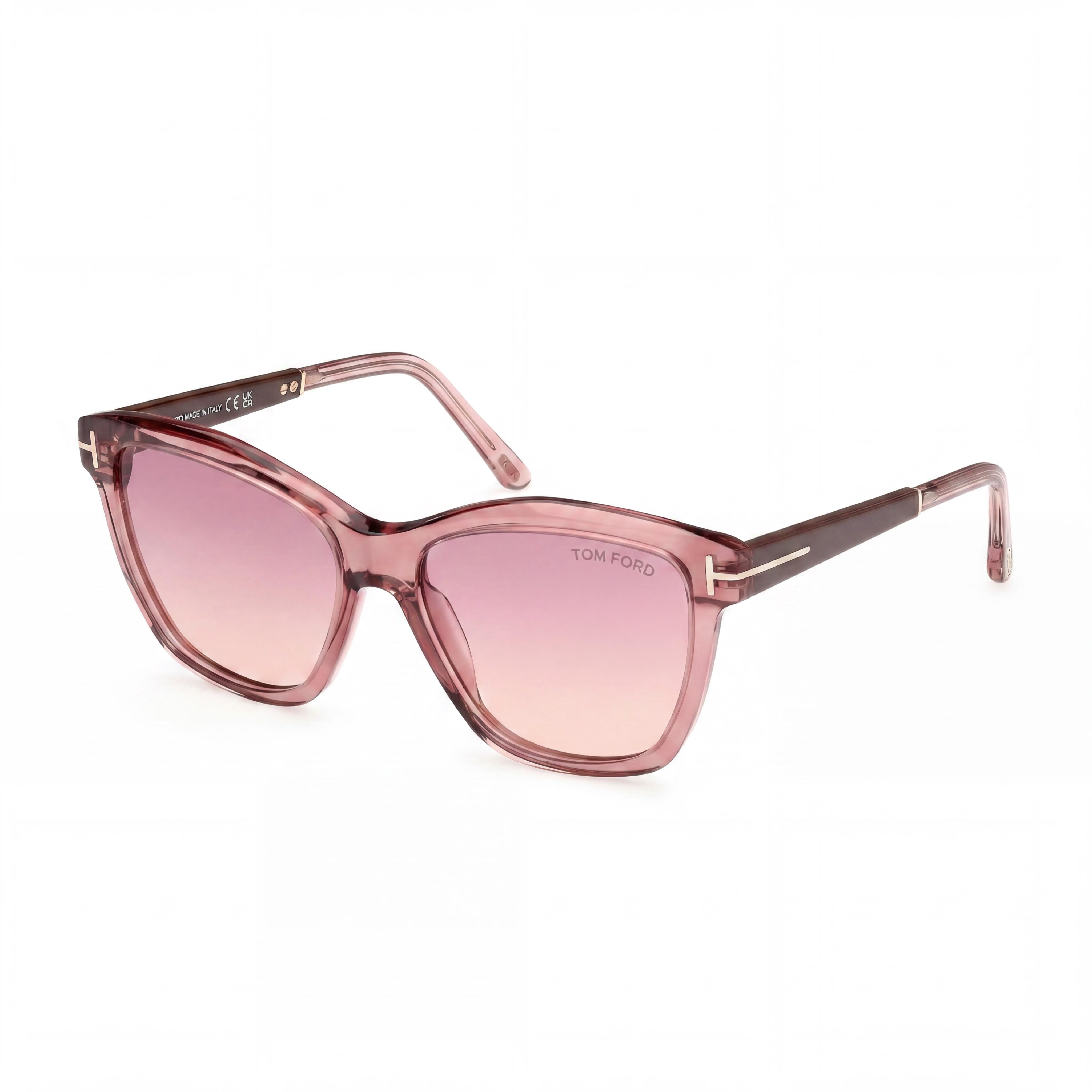 Tom Ford Sports Style Women's Multi-coloured Plastic Frame Sunglasses Pink Violet Gradient Lenses 54mm Lens Width, Photo 1