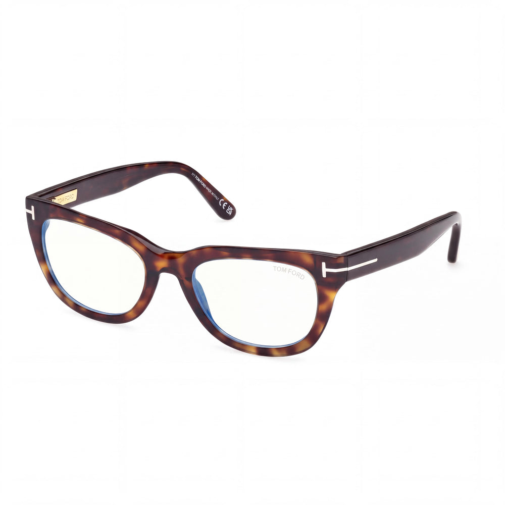 Marcolin Ft6066-b Unisex Classic Dark Havana Blue Filter Plastic Non-Polarized Sunglasses 53mm