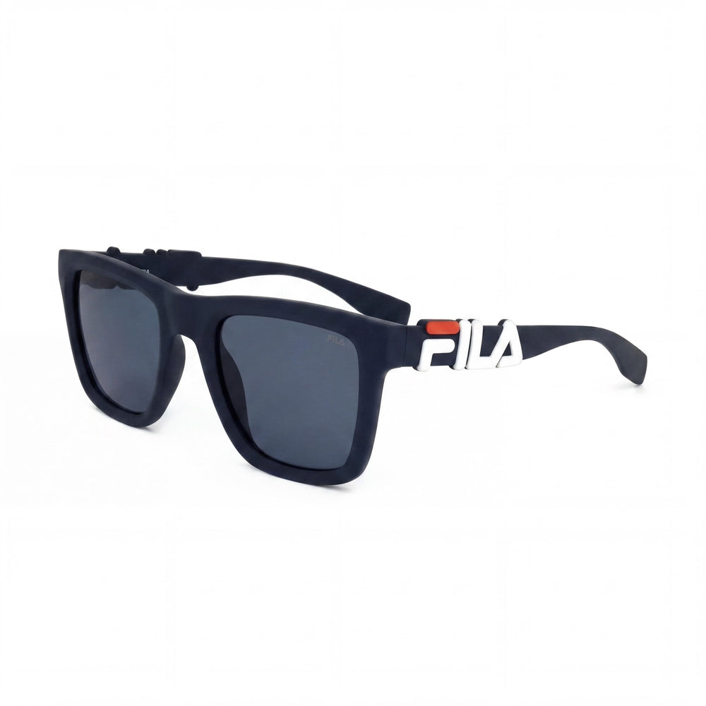 Fila Classic Men's Matte Blue Injected Frame UV Protection Non-Polarized Sunglasses 51mm
