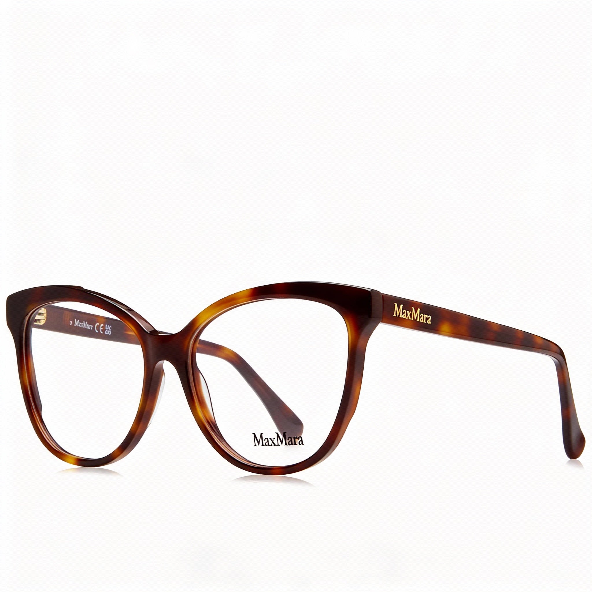 Gafas de sol MaxMara MM5093 para mujer, estilo casual, con lentes transparentes, montura de acetato color rubio habana, 54-15-140 mm, Photo 1