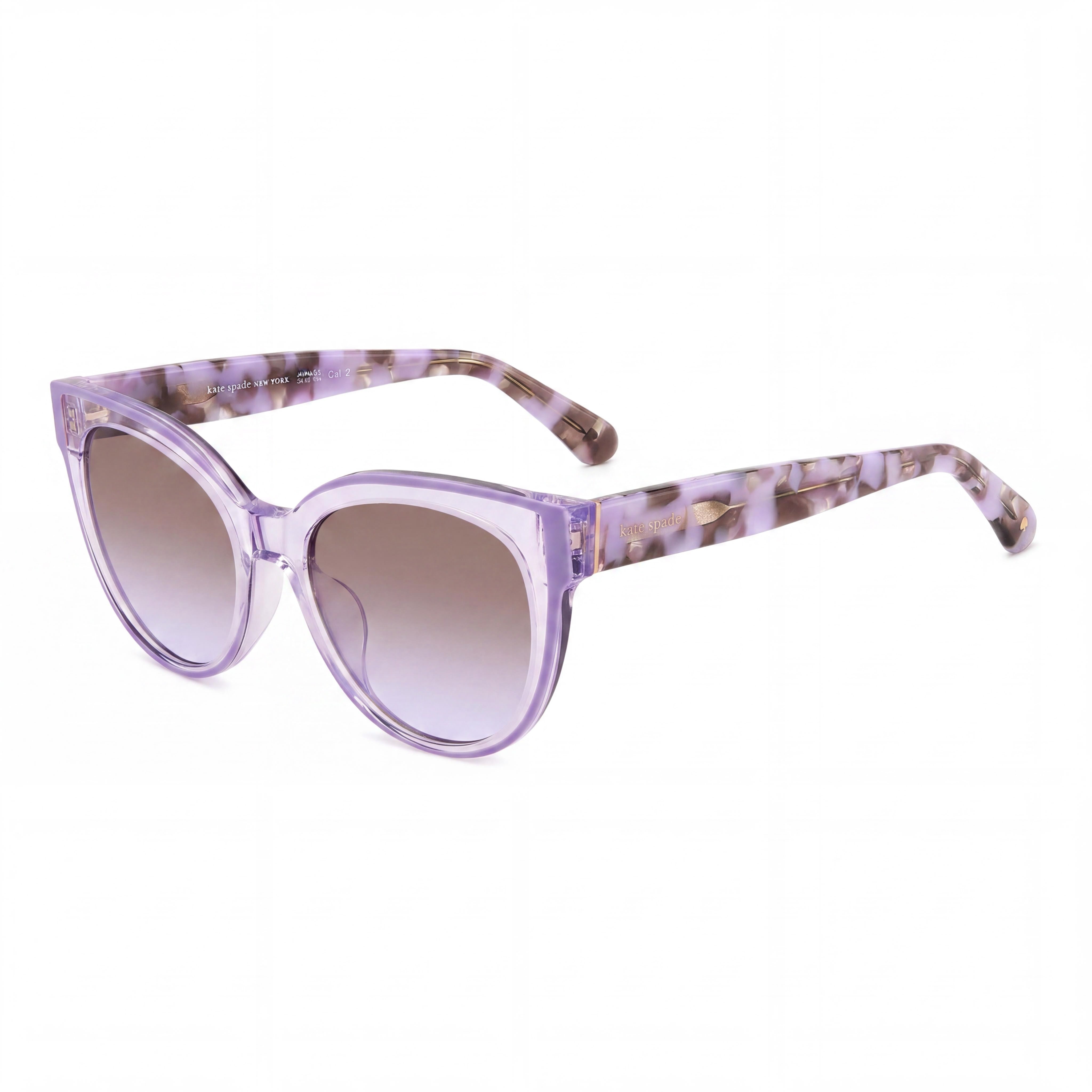 kate spade new york Javana/G/S Women's Violet Acetate Frame Non- Brown Violet Doubleshade Lens Sunglasses 53mm, Photo 1