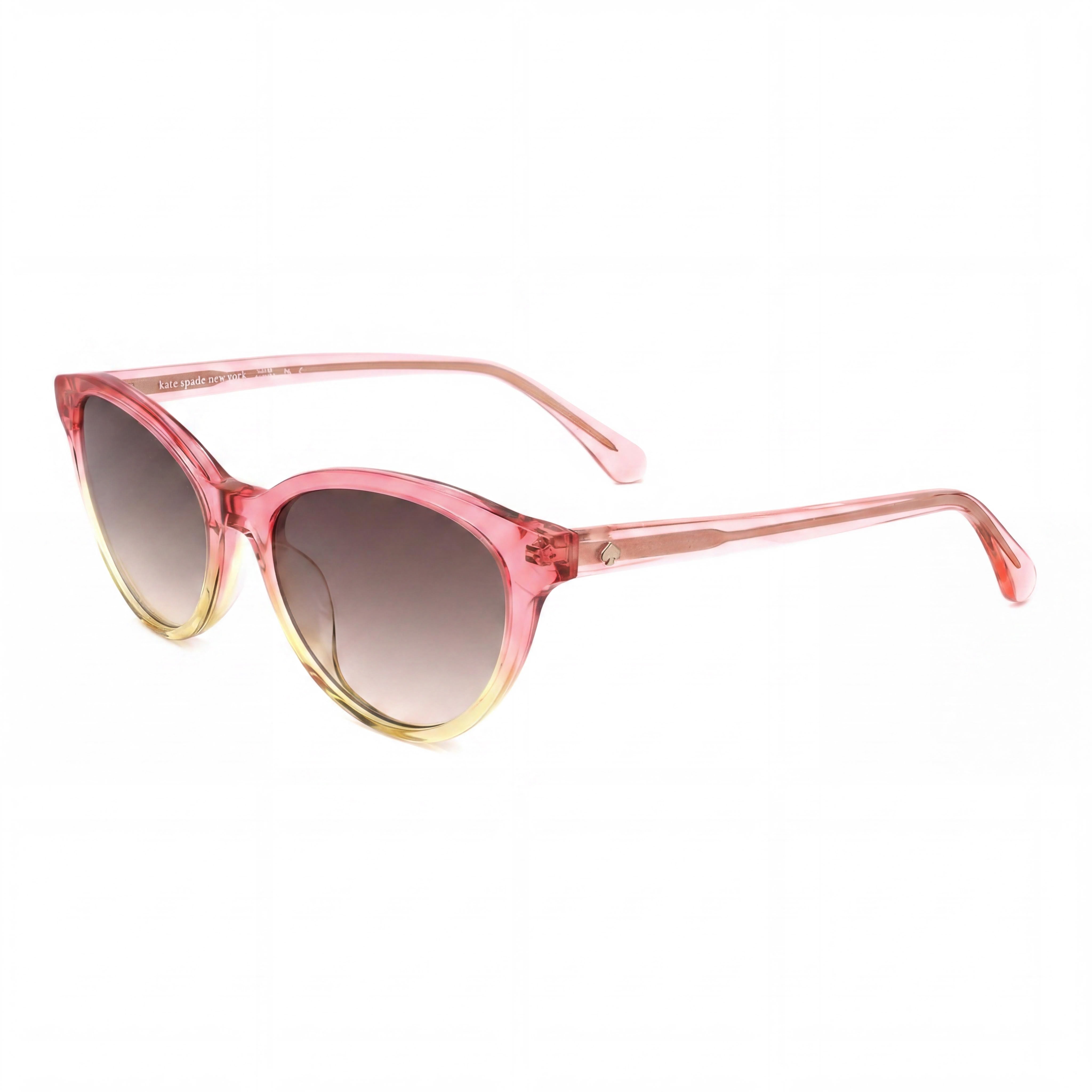 Kate Spade New York ADELINE/G/S Women's Pink Shaded Yellow Brown Gradient Acetate Non-Polarized UV 55mm Sunglasses, Photo 1