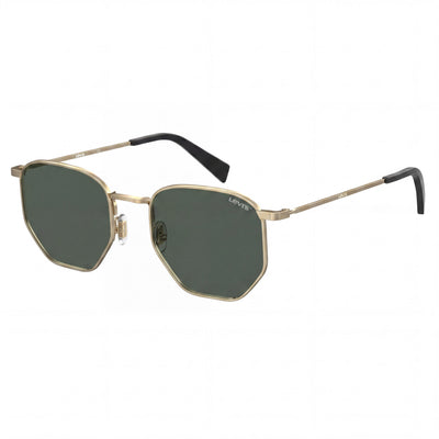 Gafas Levi's de Estilo Moderno para Hombre con Montura Metálica, Lentes de Policarbonato con Protección UV, 51mm Ancho de Lente - 20mm Puente - 145mm Longitud de Patilla