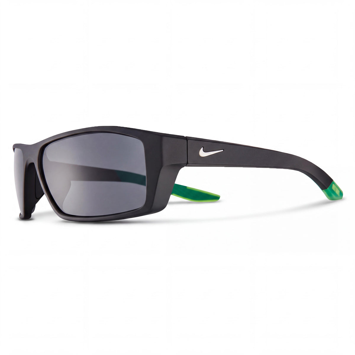 Gafas Nike Brazen Shadow Ct8228 unisex con montura de plástico, negro mate, blanco y gris oscuro, lentes gris oscuro, protección UV, 59 mm, Photo 1