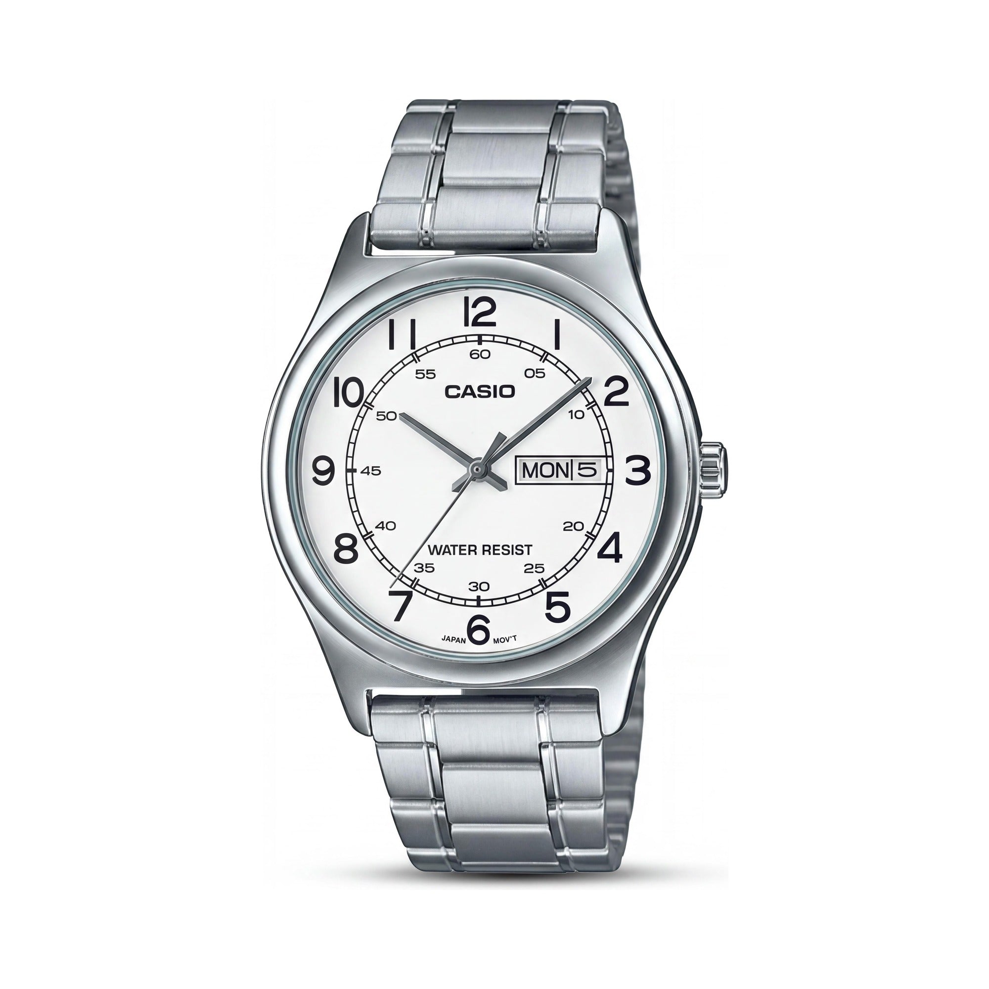 Casio MTP-V006D-7B2UDF Men's Silver / White Watch, 38mm, Photo 1